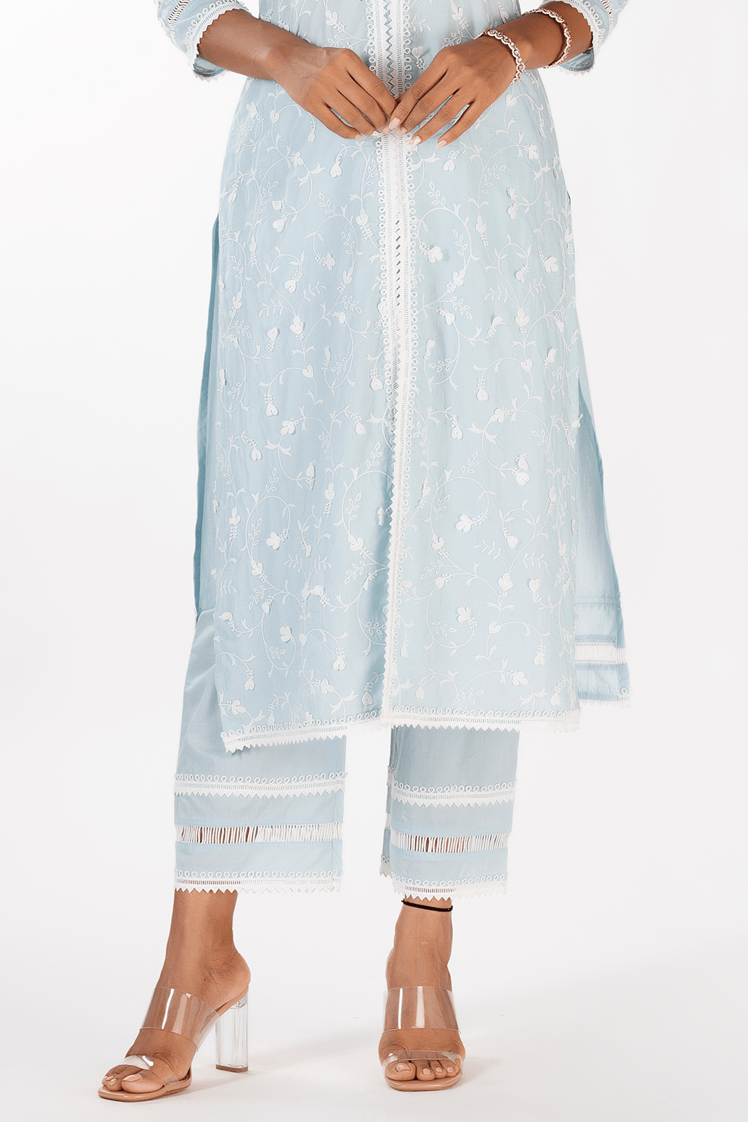 Cali Supima Cotton Light Blue Kurta Set