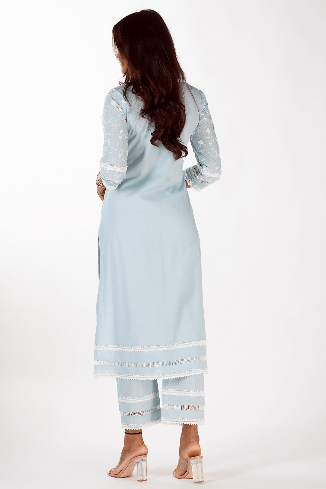 Cali Supima Cotton Light Blue Kurta Set