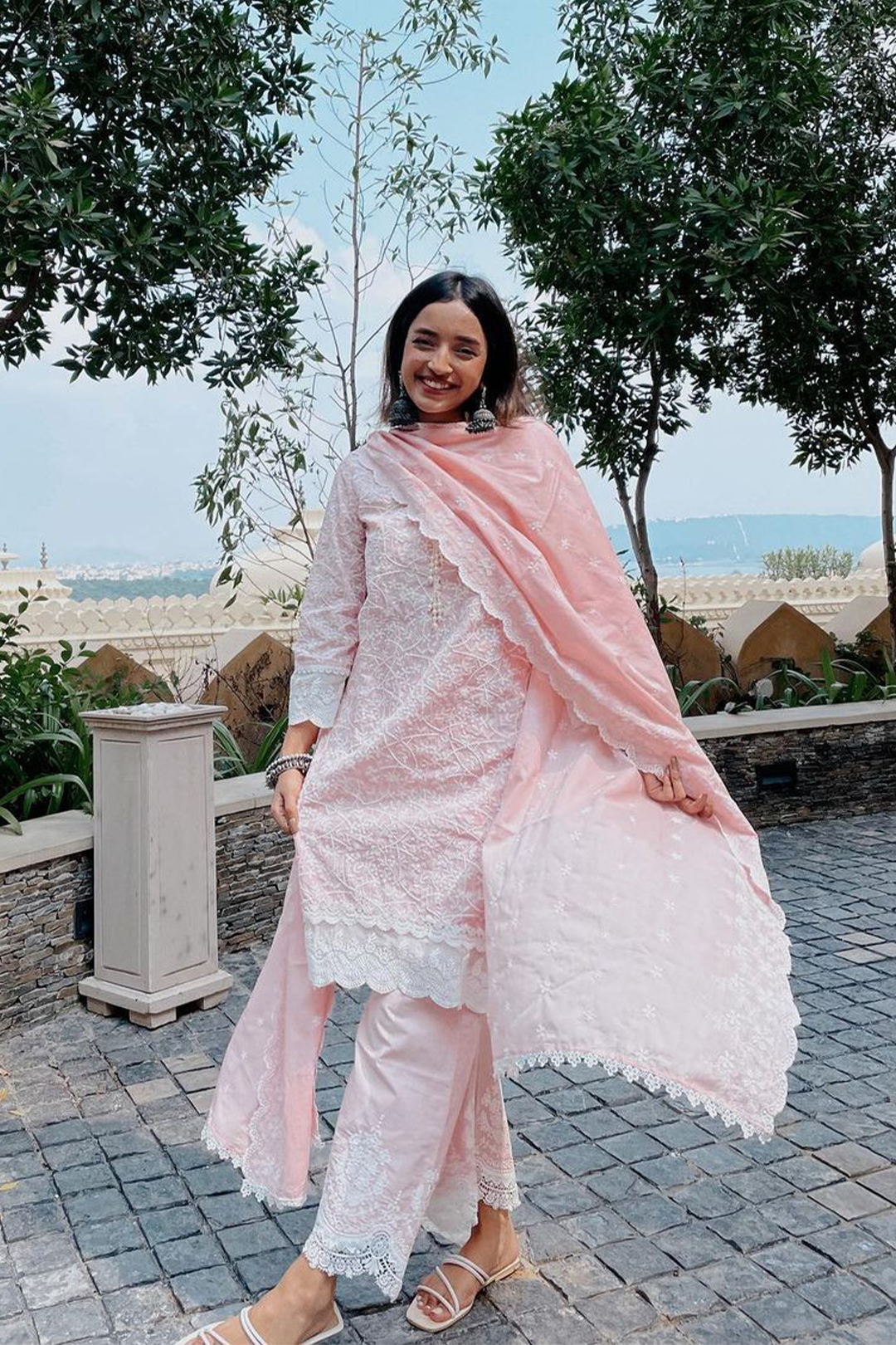 Hummingbird Supima Cotton Pink Kurta Set