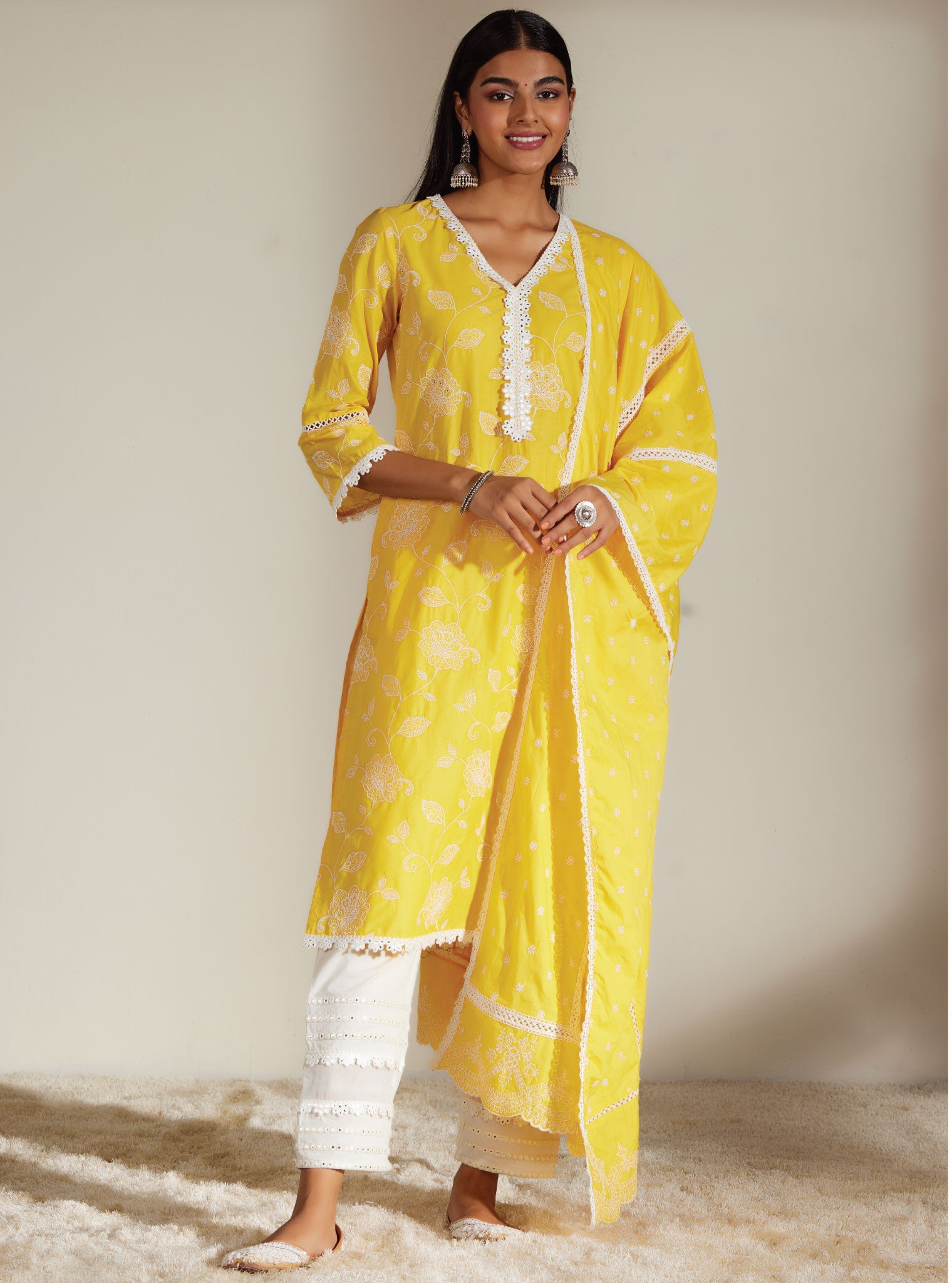 Ezra Supima Cotton Mango Kurta Set