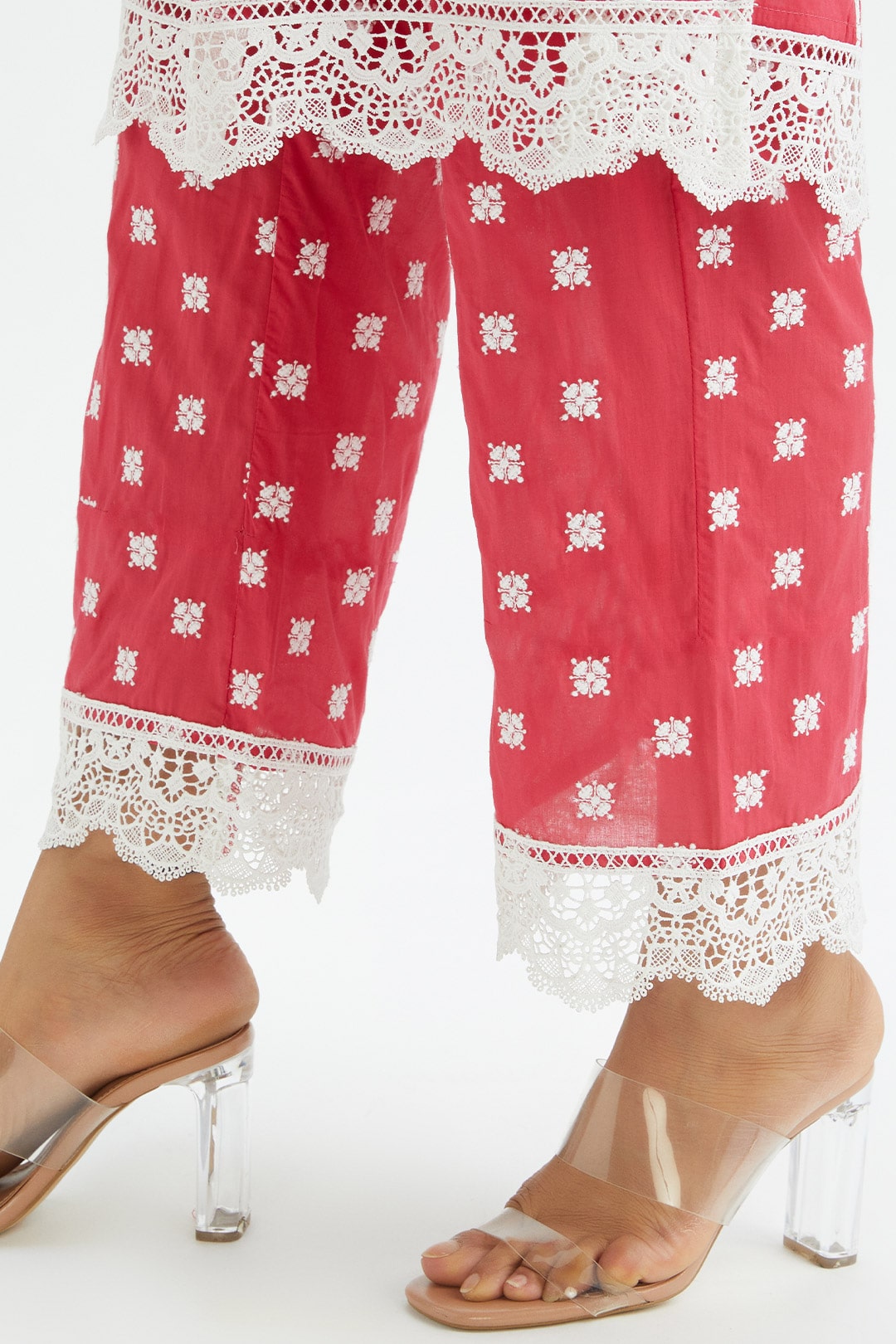 Finch Supima Cotton Red Kurta Set