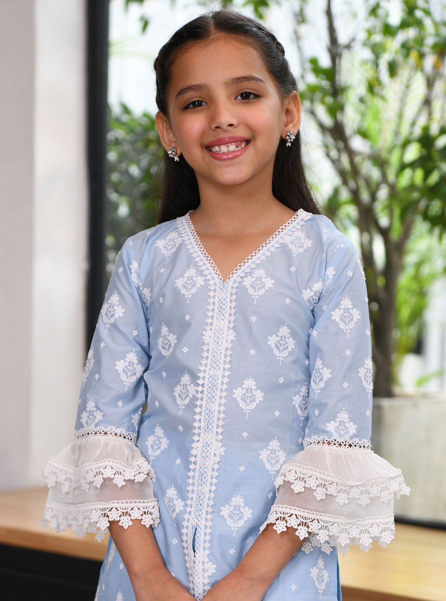 Hope Supima Cotton Blue Kurta Set