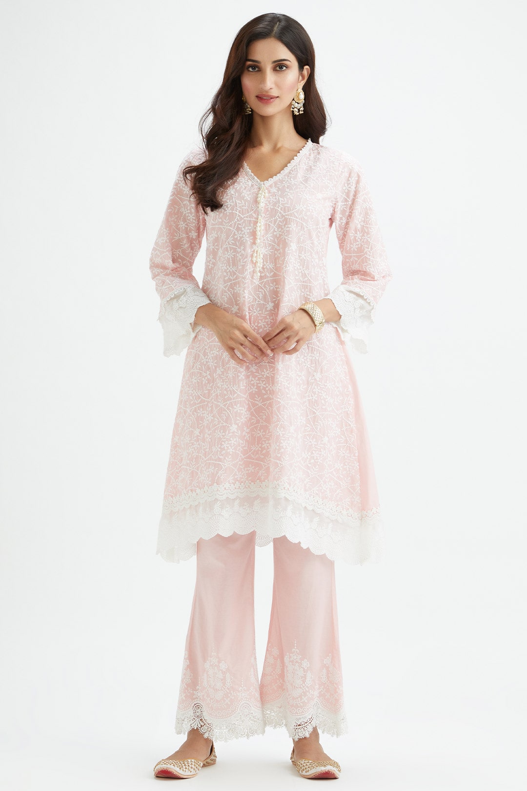 Hummingbird Supima Cotton Pink Kurta Set