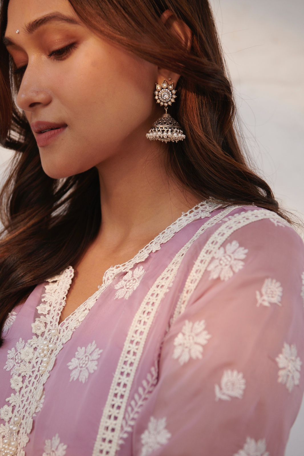 Pure Silver Zahra Jhumka