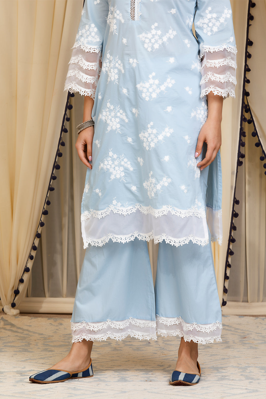 Lola Supima Cotton Kurta with Palazzo Set