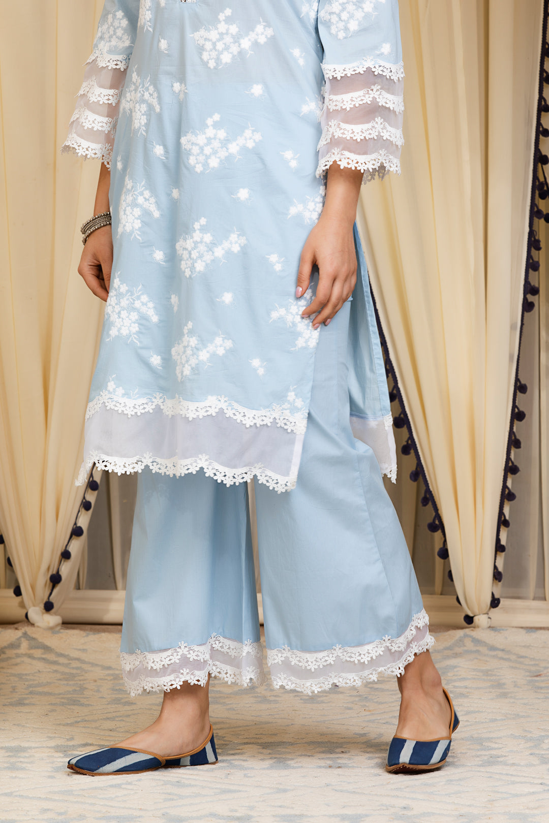 Lola Supima Cotton Kurta with Palazzo Set