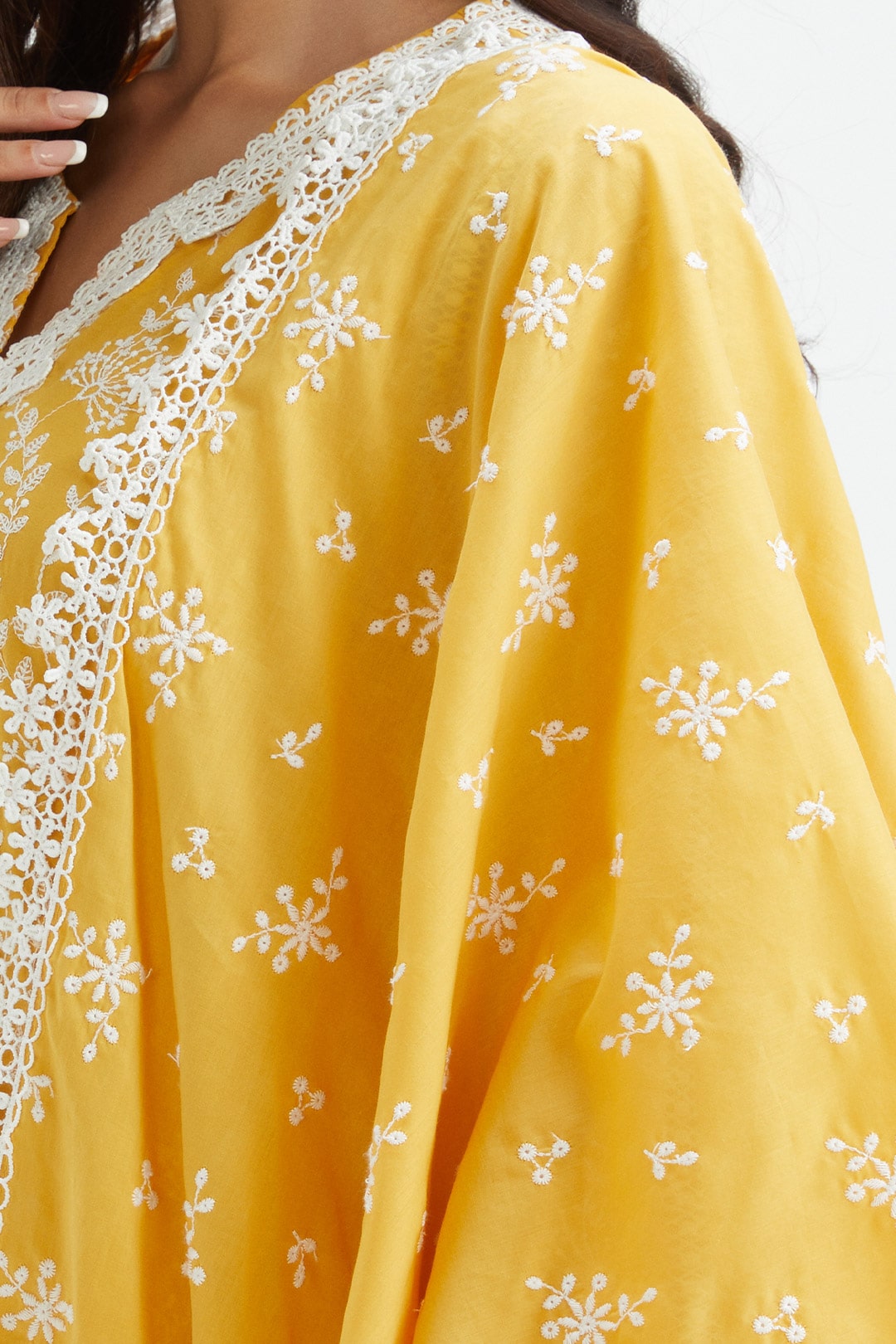 Merlin Supima Cotton Yellow Kurta Set