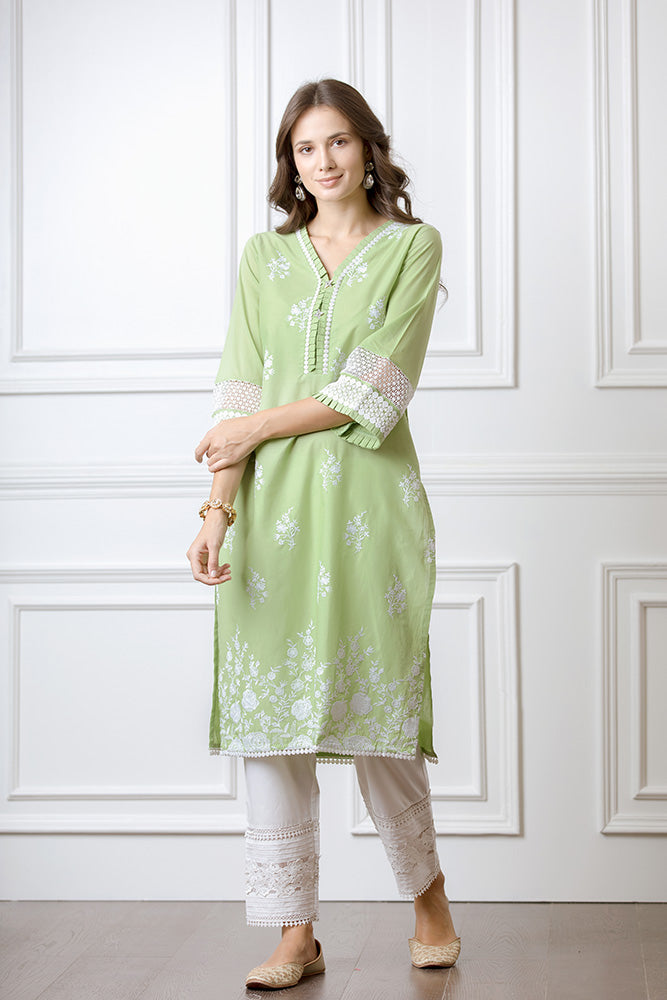 Amber Green Kurta Set
