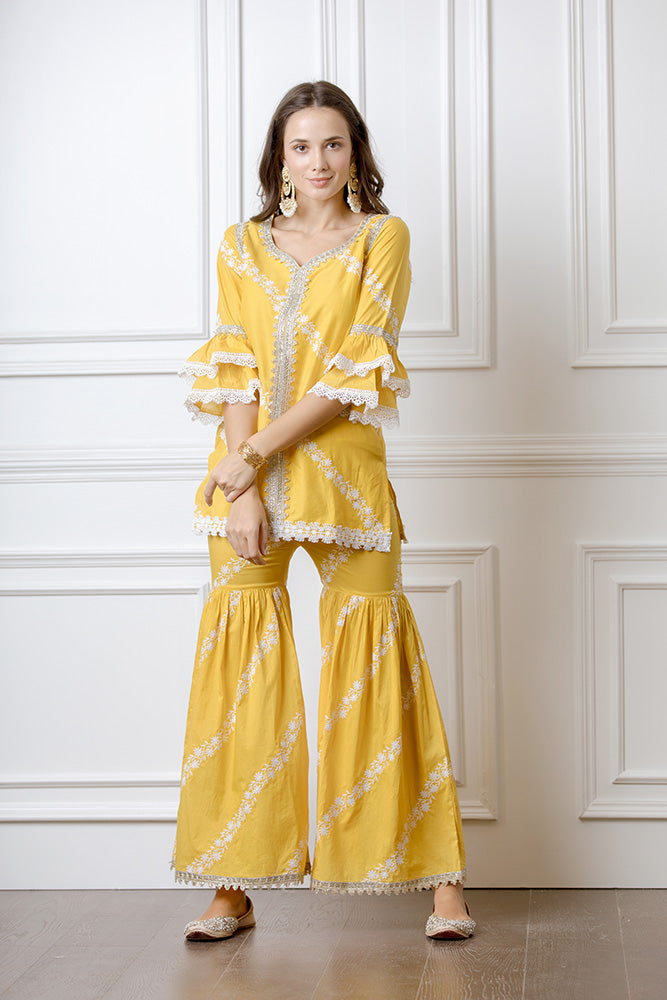 Aralia Kurta with Garara Set