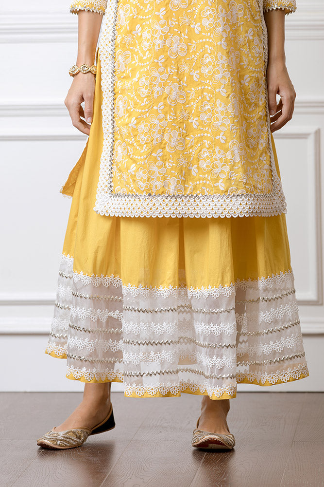 Mulmul Flora Gota Skirt