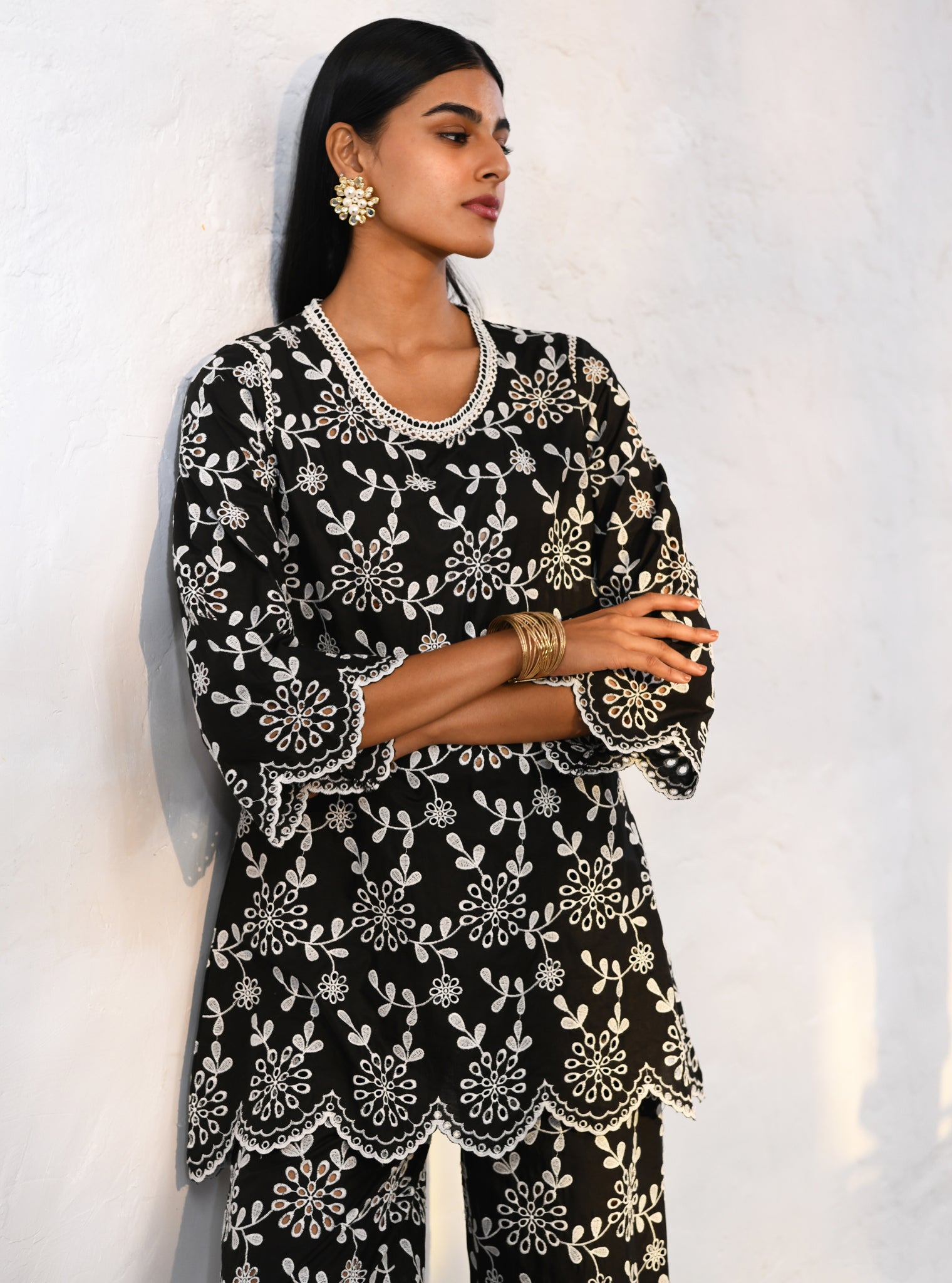 Myrtle Supima Cotton Black Co-ord Set