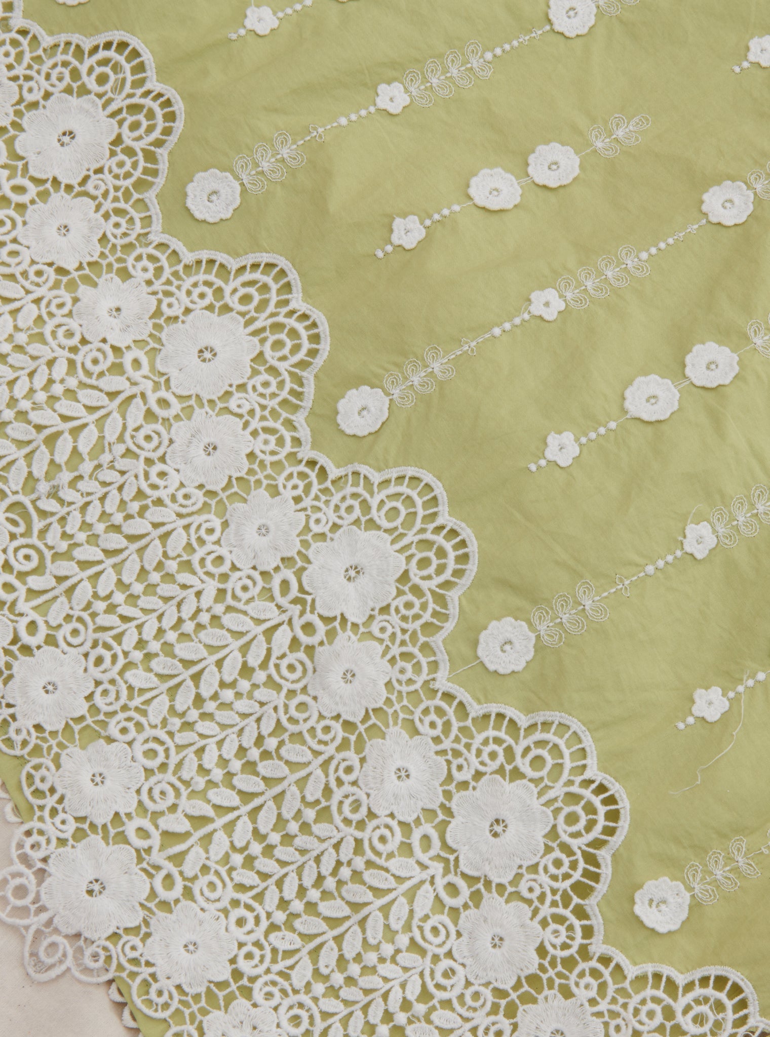 Naroa Supima Cotton Lime Kurta Set