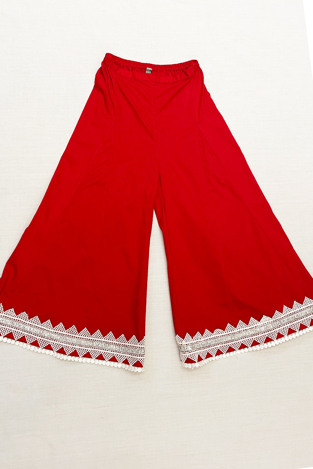 Figo Supima Cotton Red Sharara Set