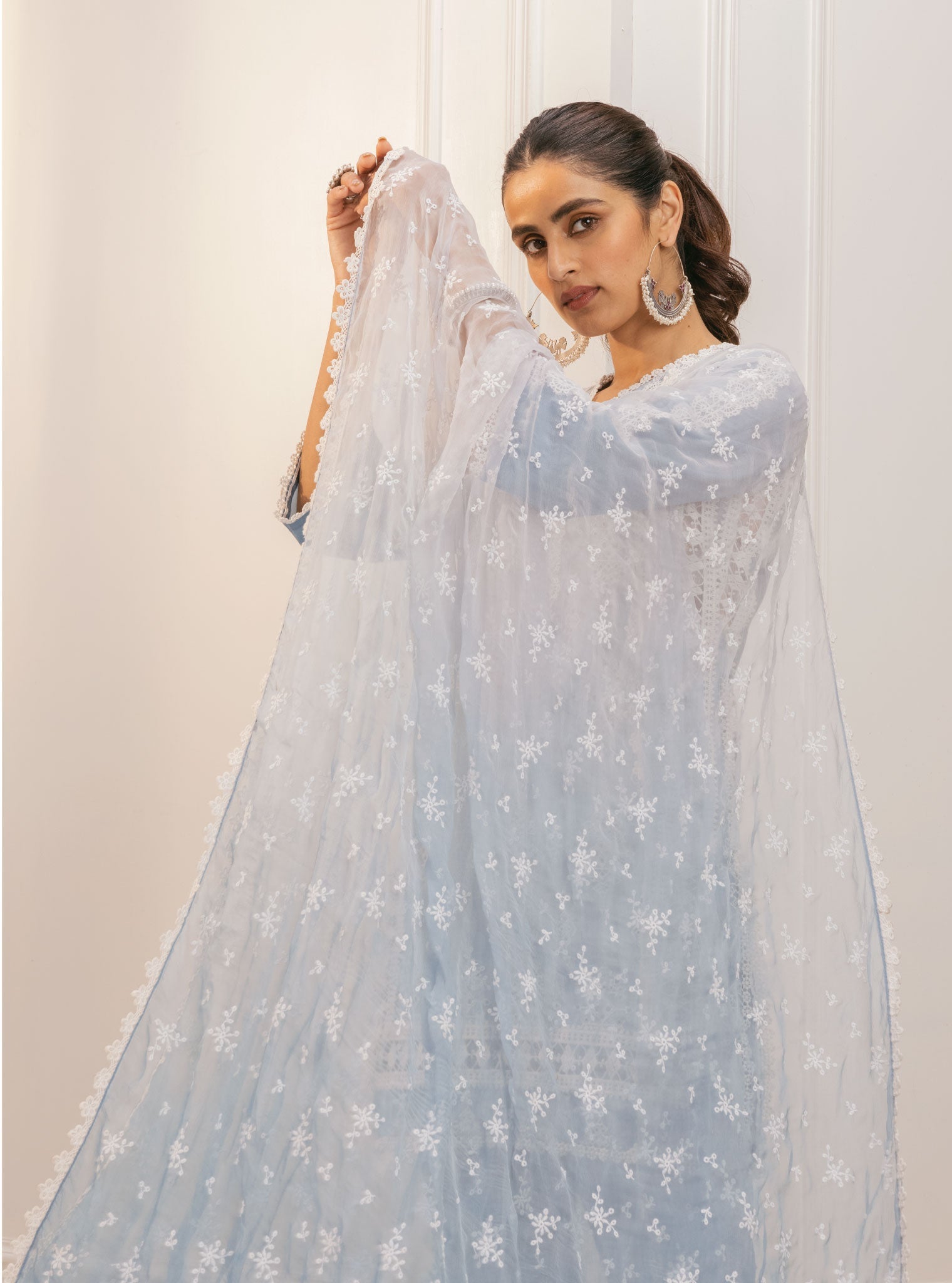 Suria Supima Cotton Blue Kurta Set