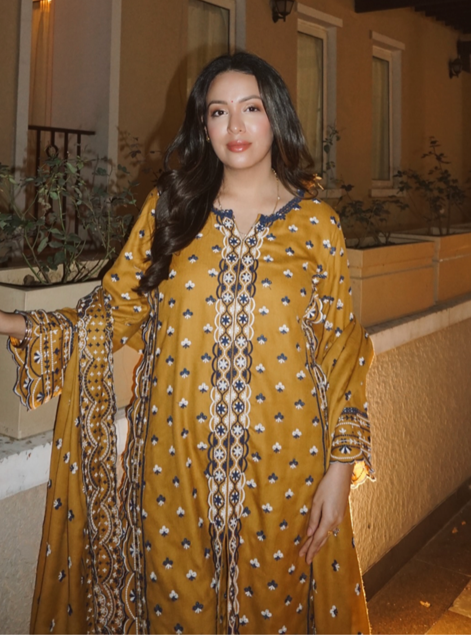 Tate Wool Mustard Kurta Set