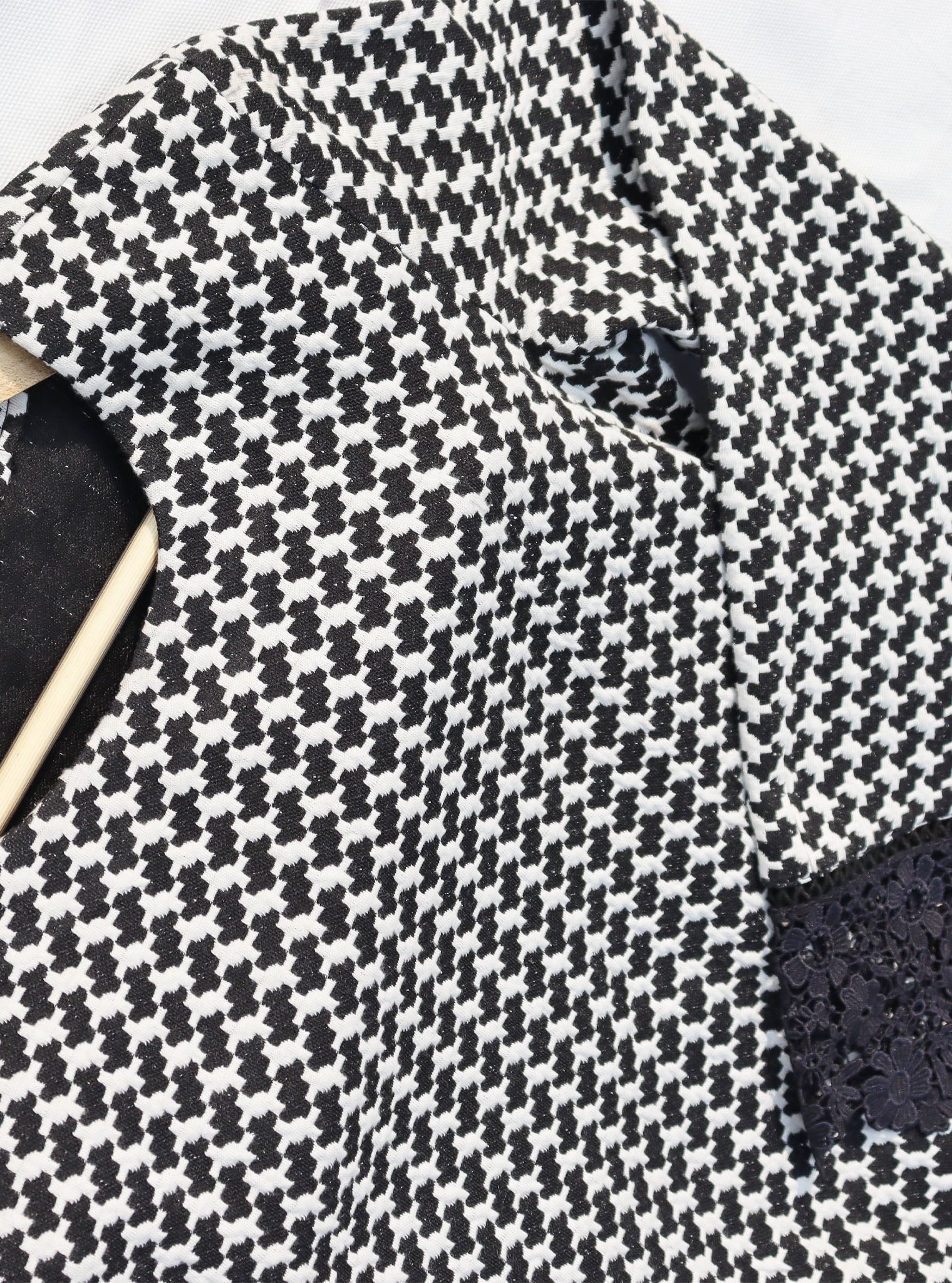 Hestia Houndstooth Black Co-ord Set