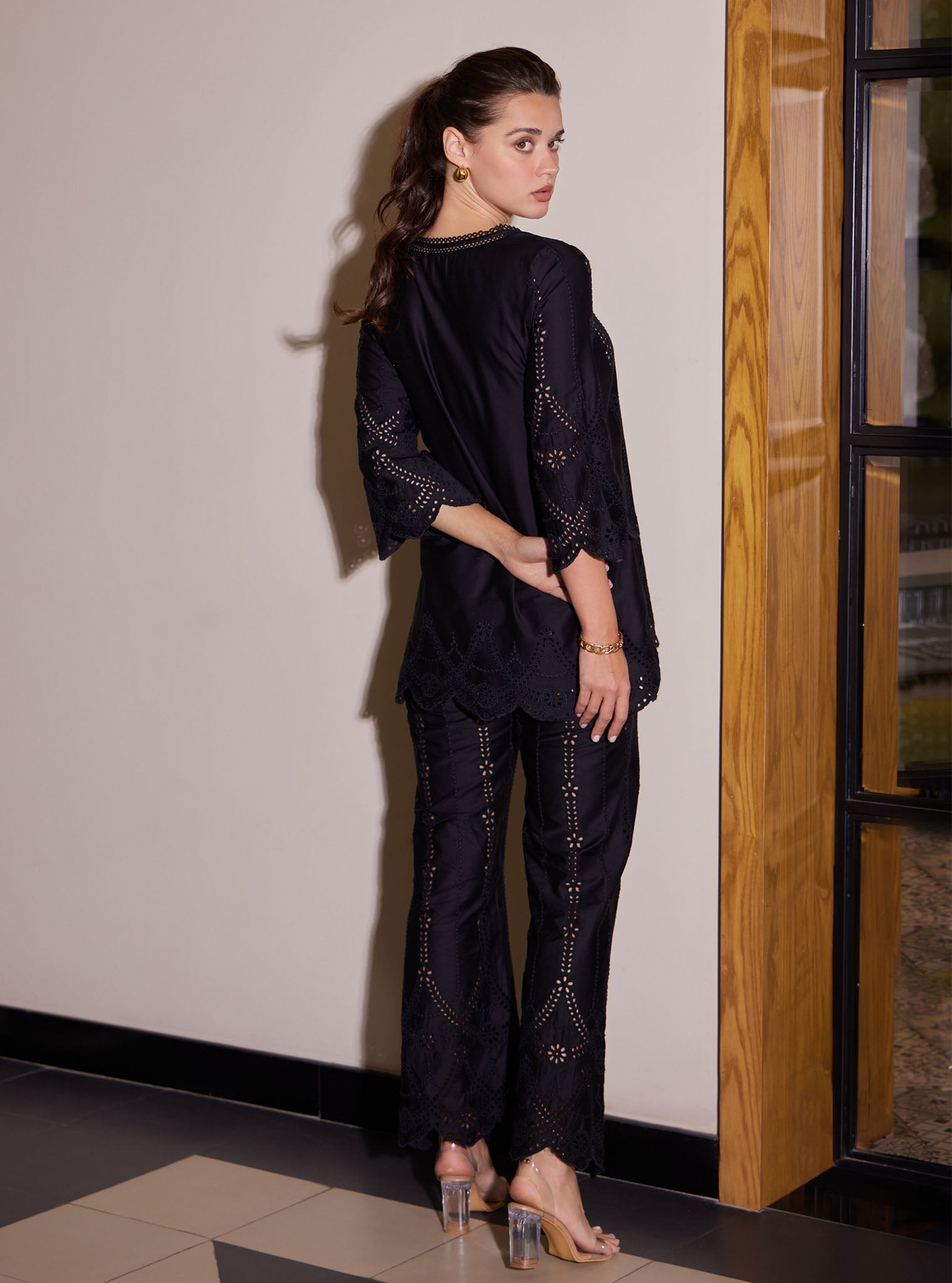 Athena Pima Black Co-ord Set