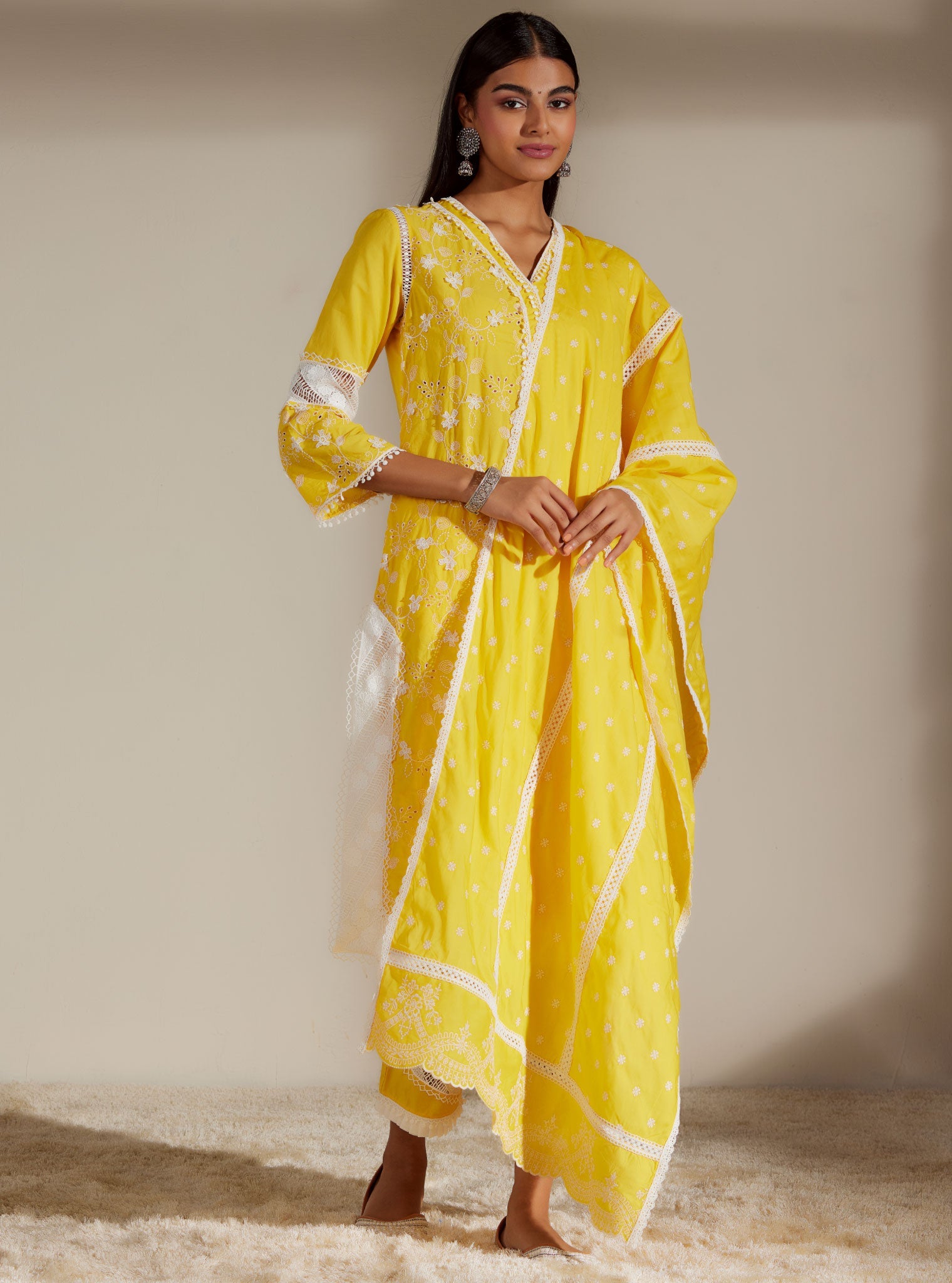 Alice Supima Cotton Mango Kurta Set