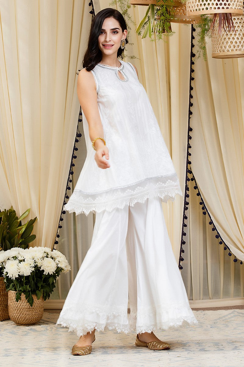 Blossom kurta with Blossom Sharara