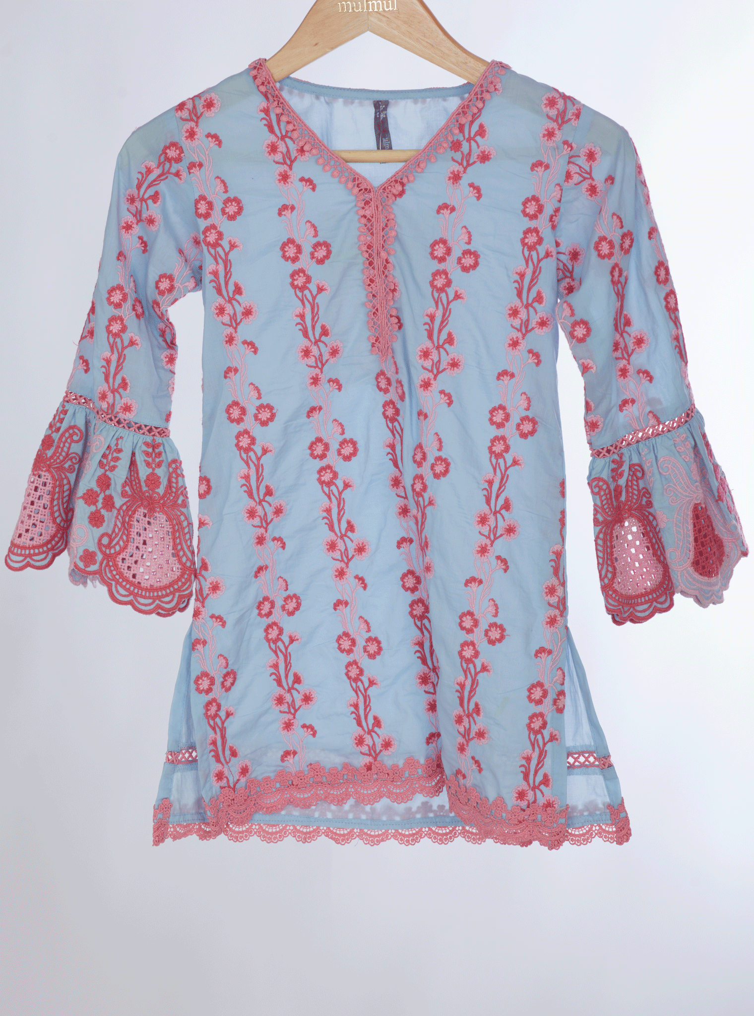 Cher Supima Cotton Light Blue Kurta Set