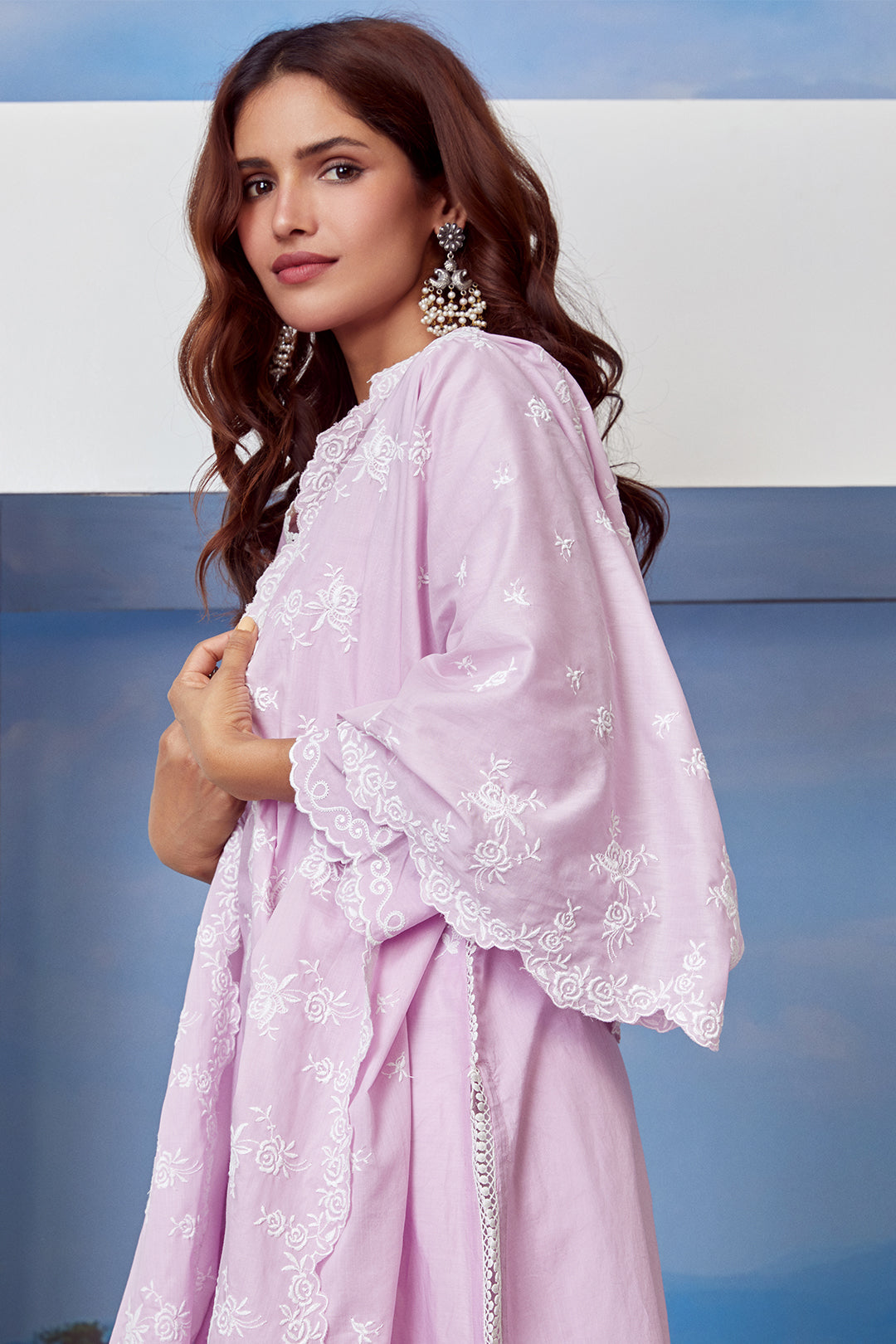 Lovesong Supima Cotton Lilac Kurta Set