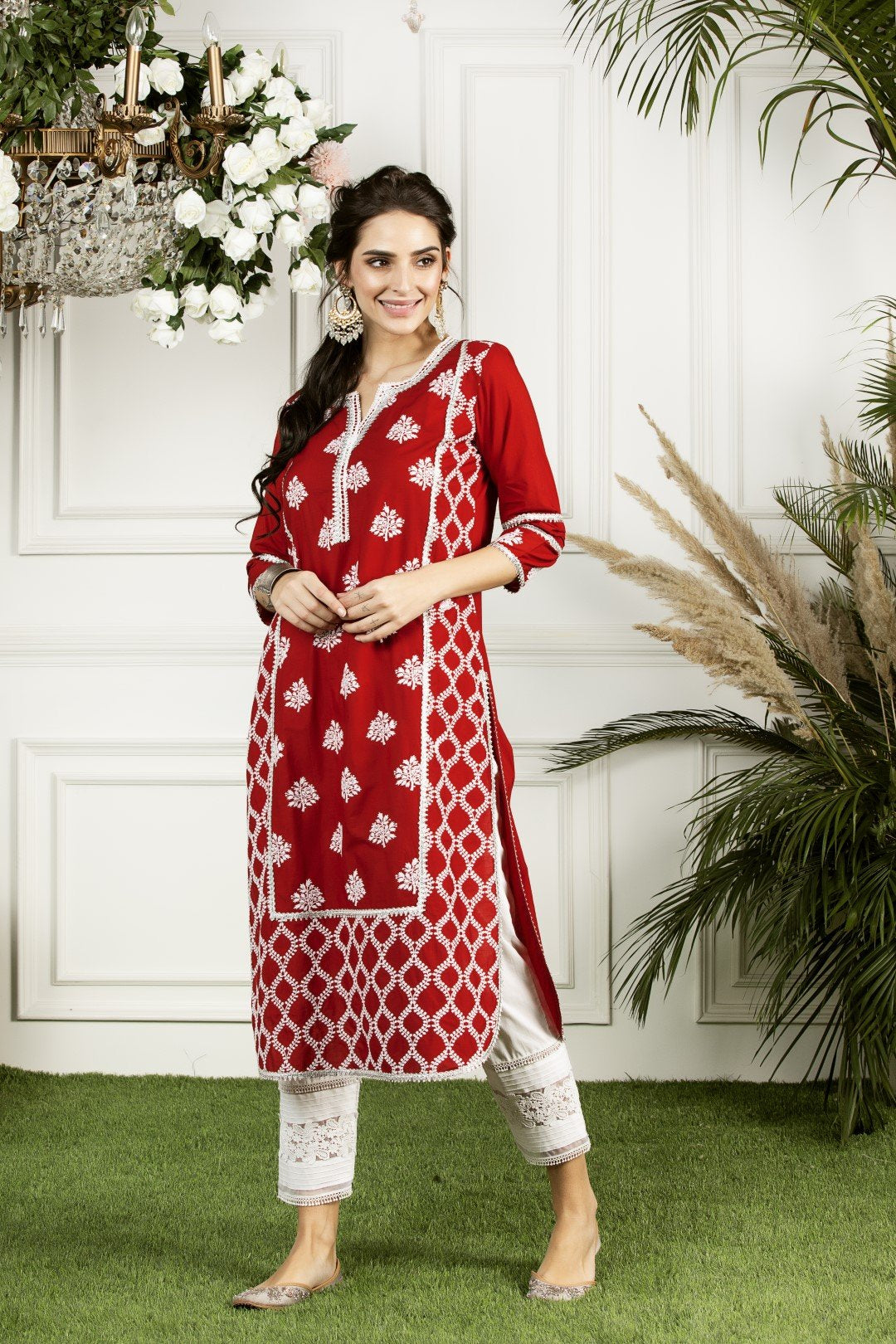 Mulmul Supima Cotton New Pintuck White Pant