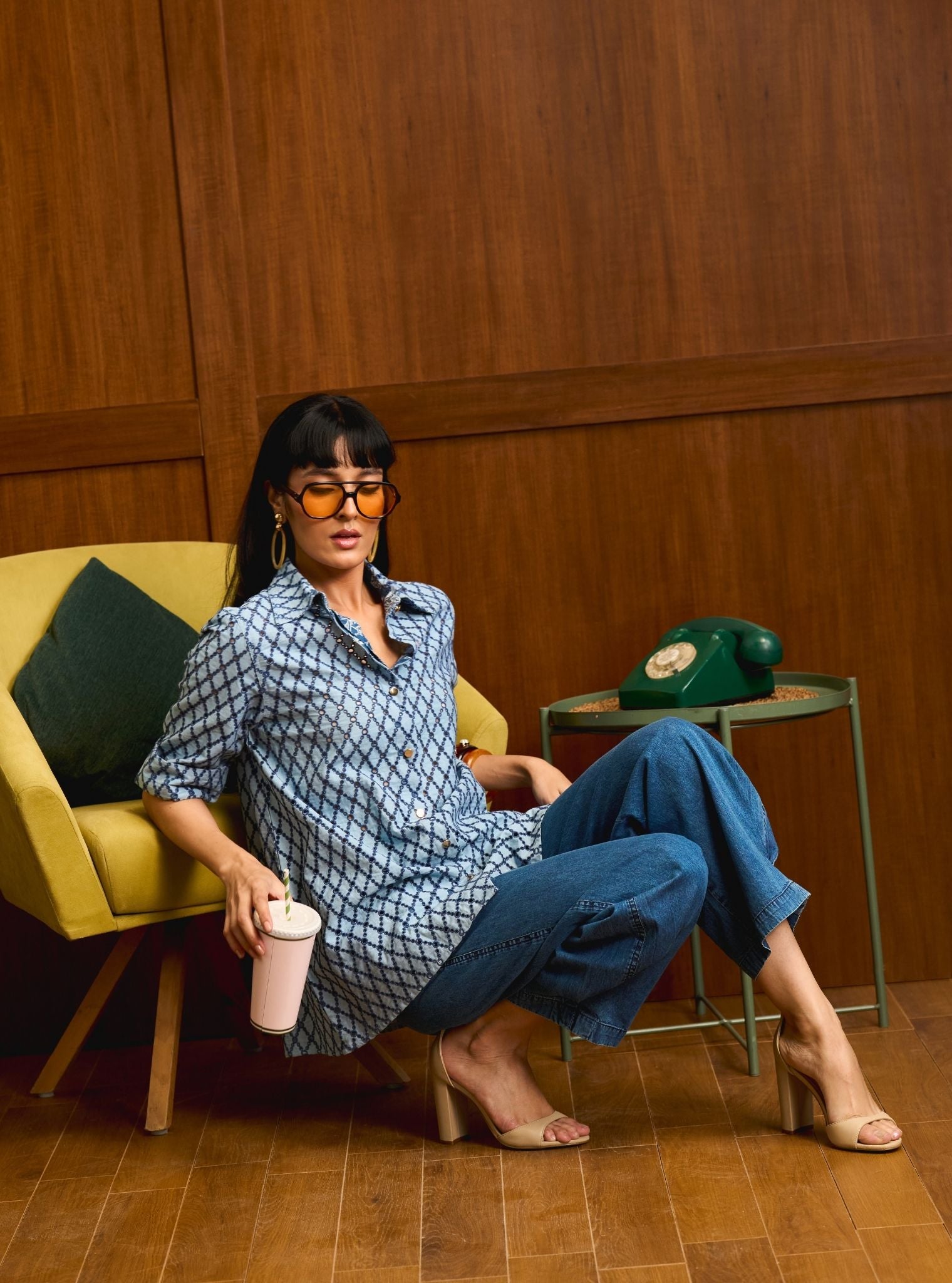 Tiri Denim Navy Shirt