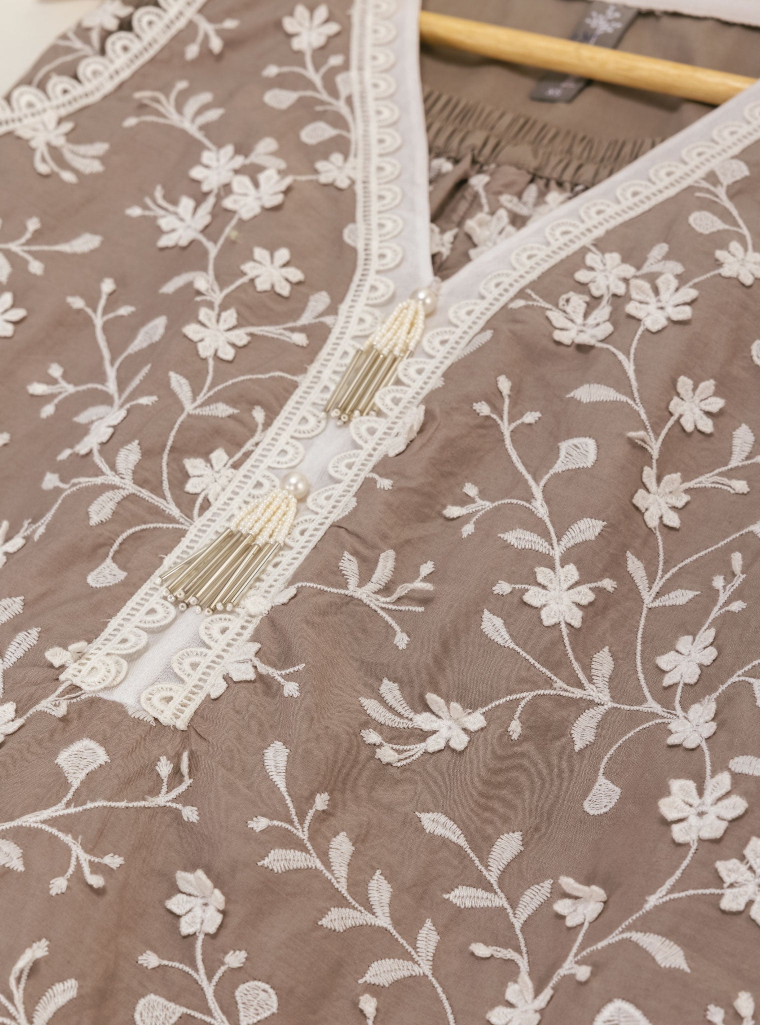 Mulmul Supima Cotton Spiti Grey Kurta