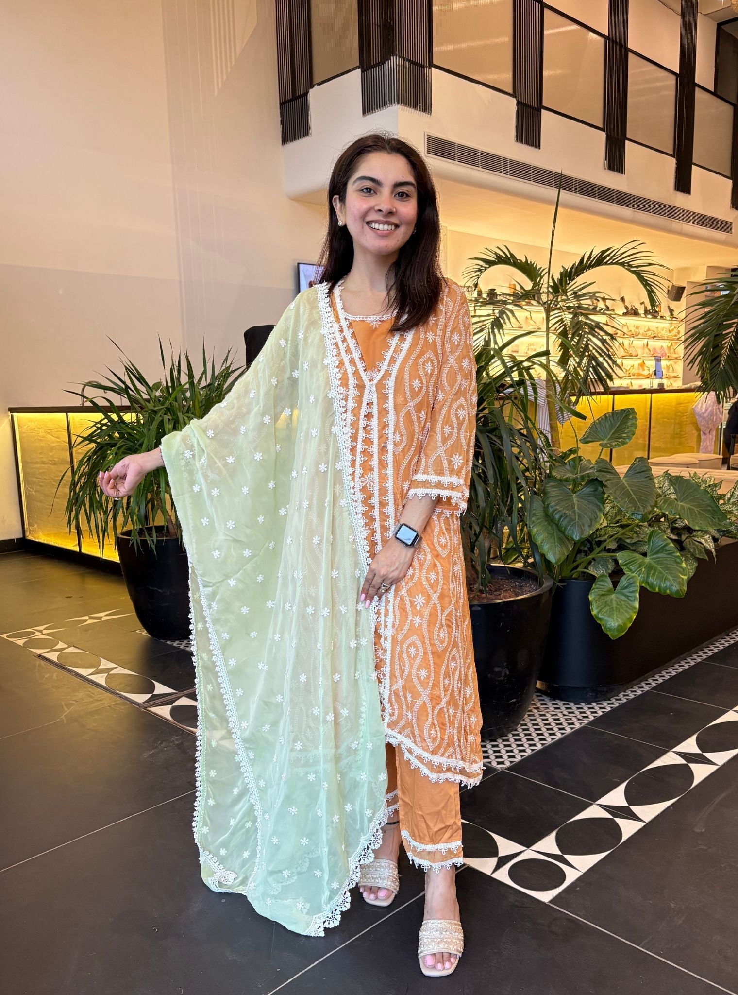 Tavisa Organza Mango Kurta Set