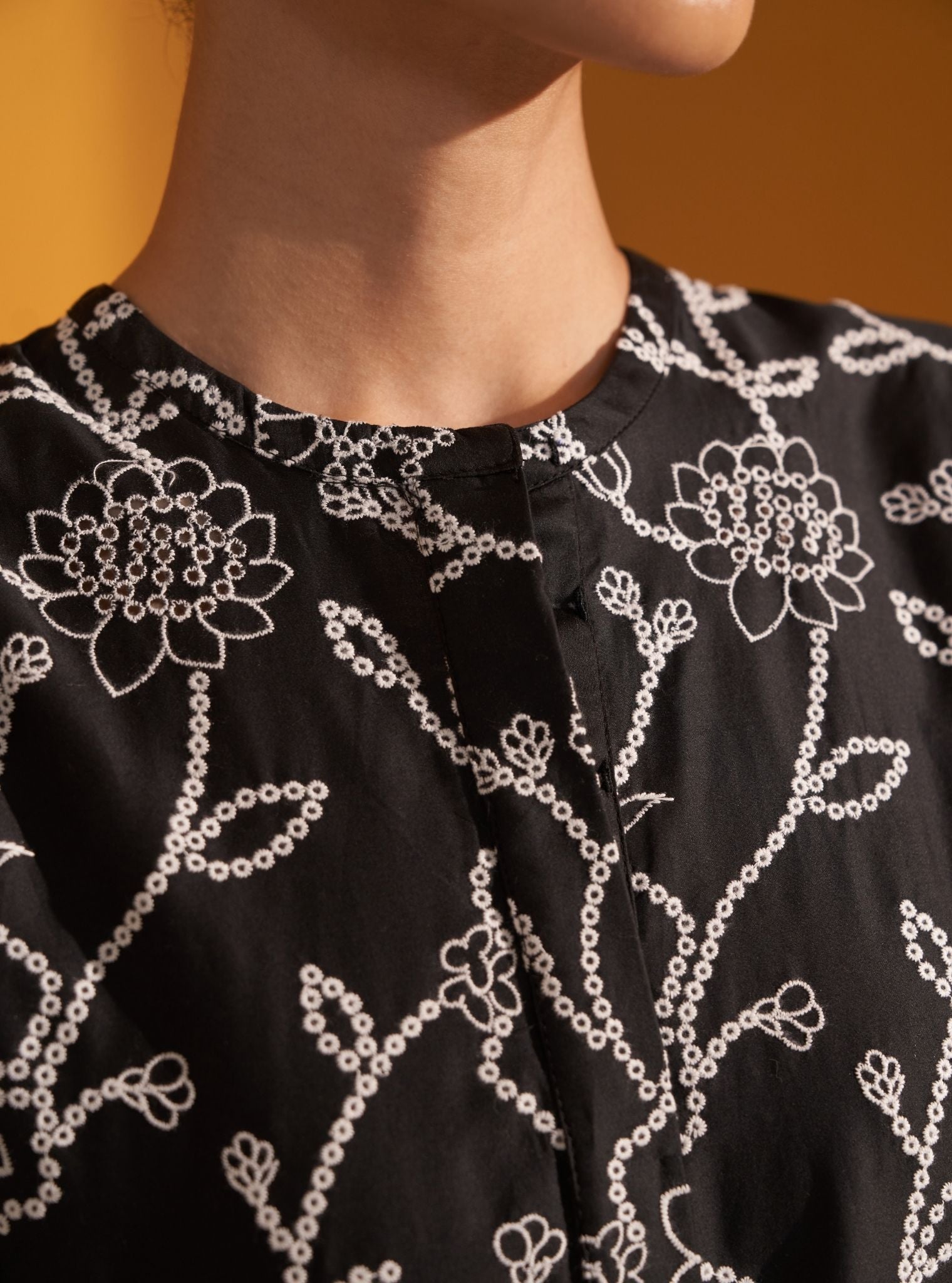 Eldon Pima Satin Black Kurta Set