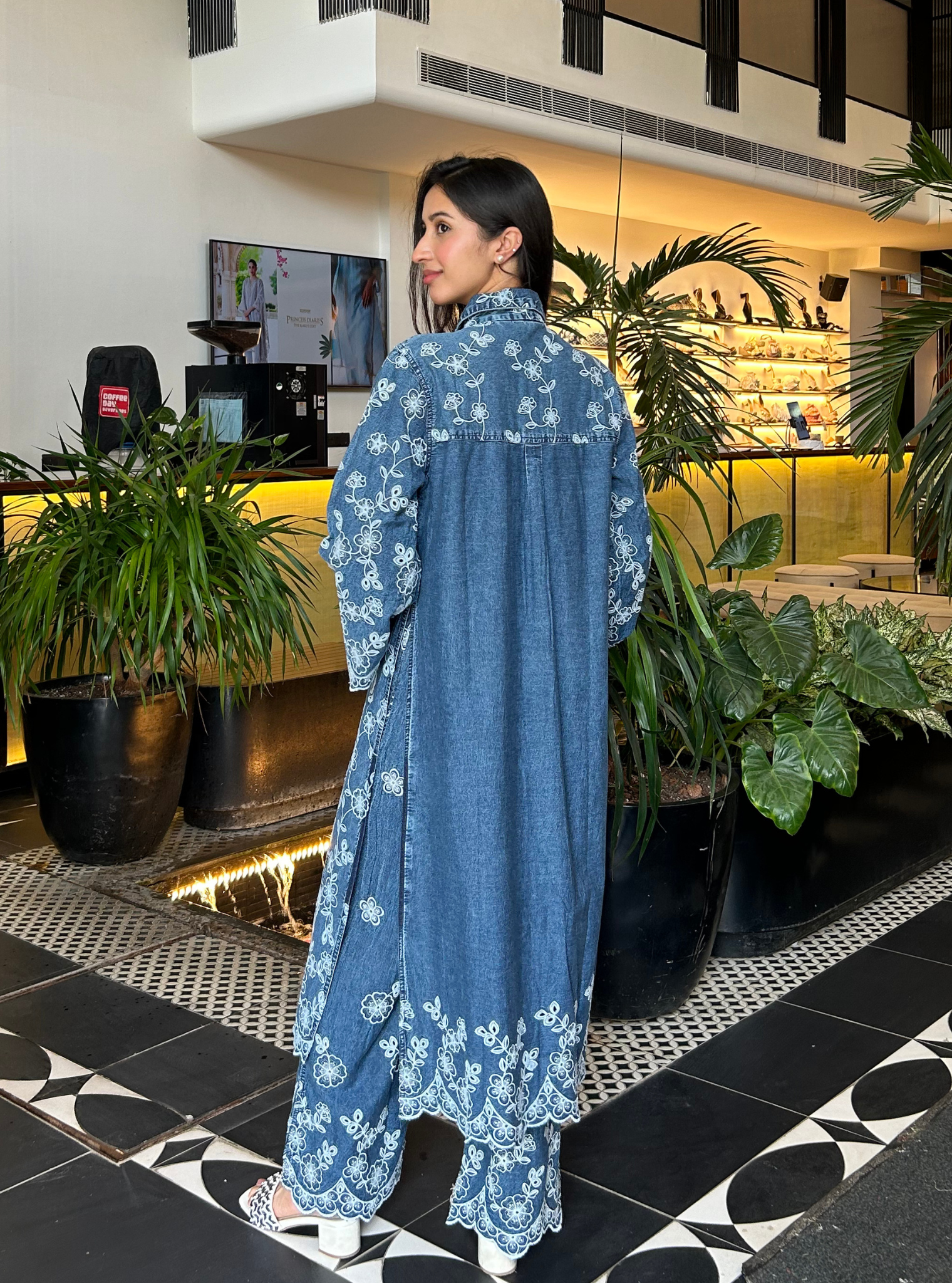 Ondra Denim Kurta Set