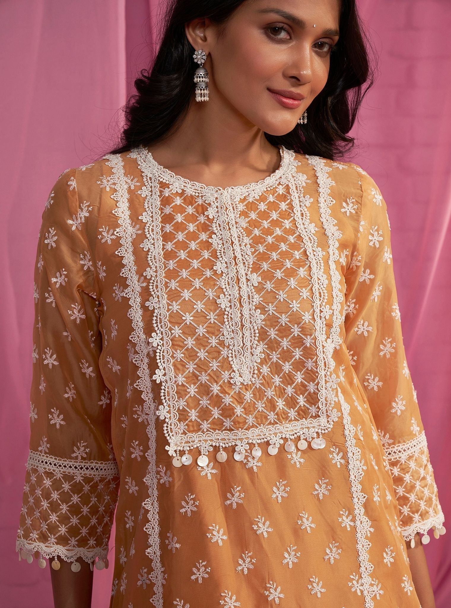 Raaga Organza Orange Kurta Set