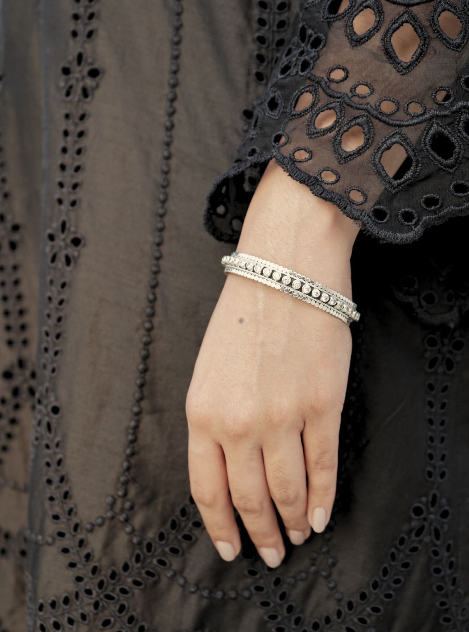 Pure Silver Jivika Bangle