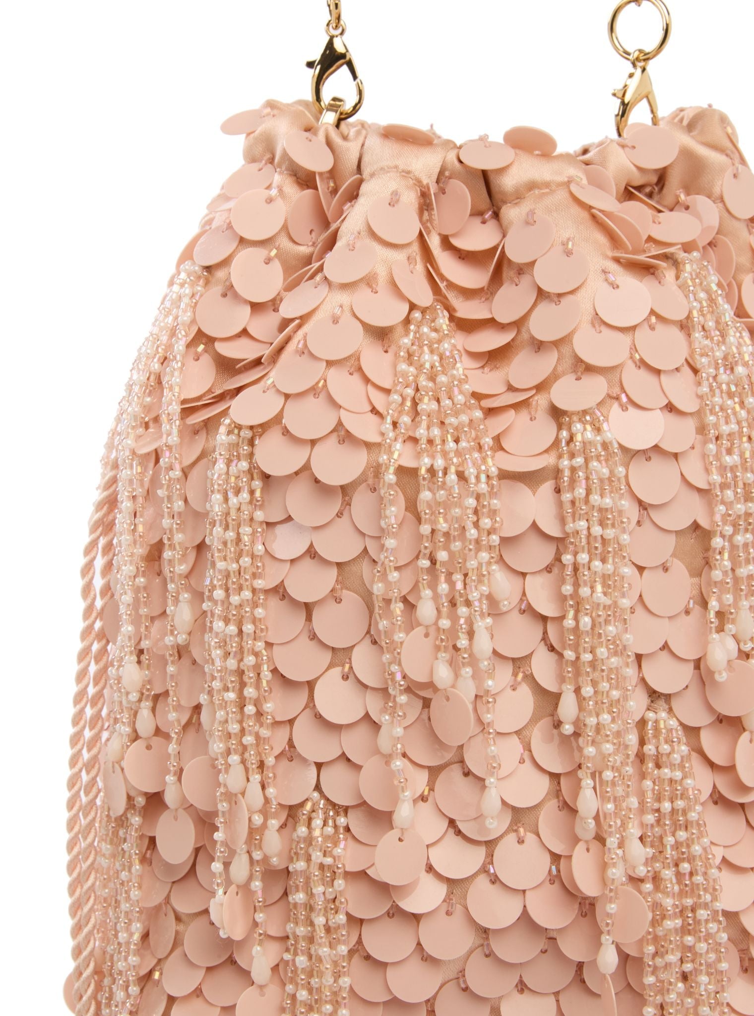 Roze Pink Tassel Potli Bag