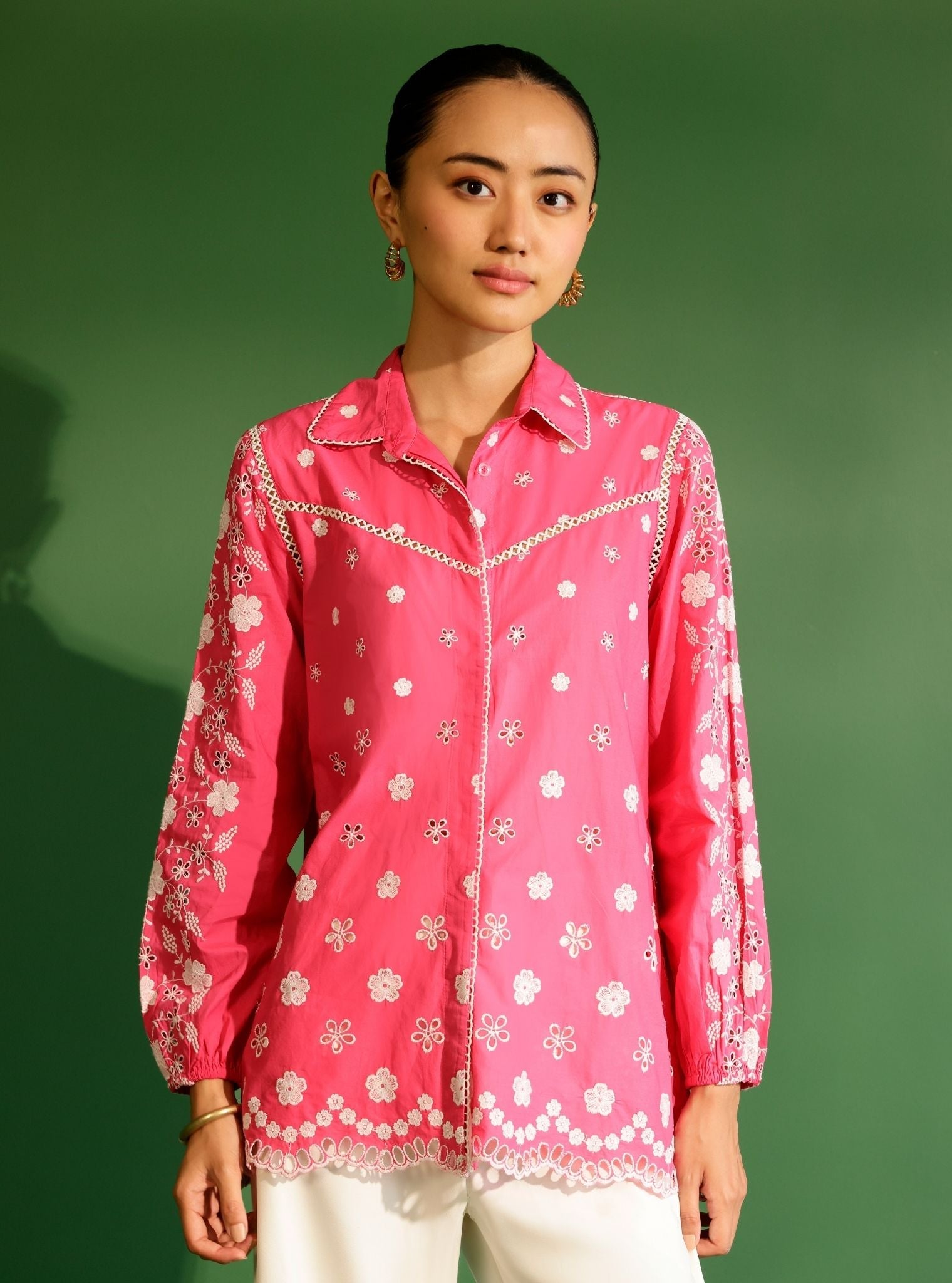 Blaine Supima Cotton Fuschia Shirt