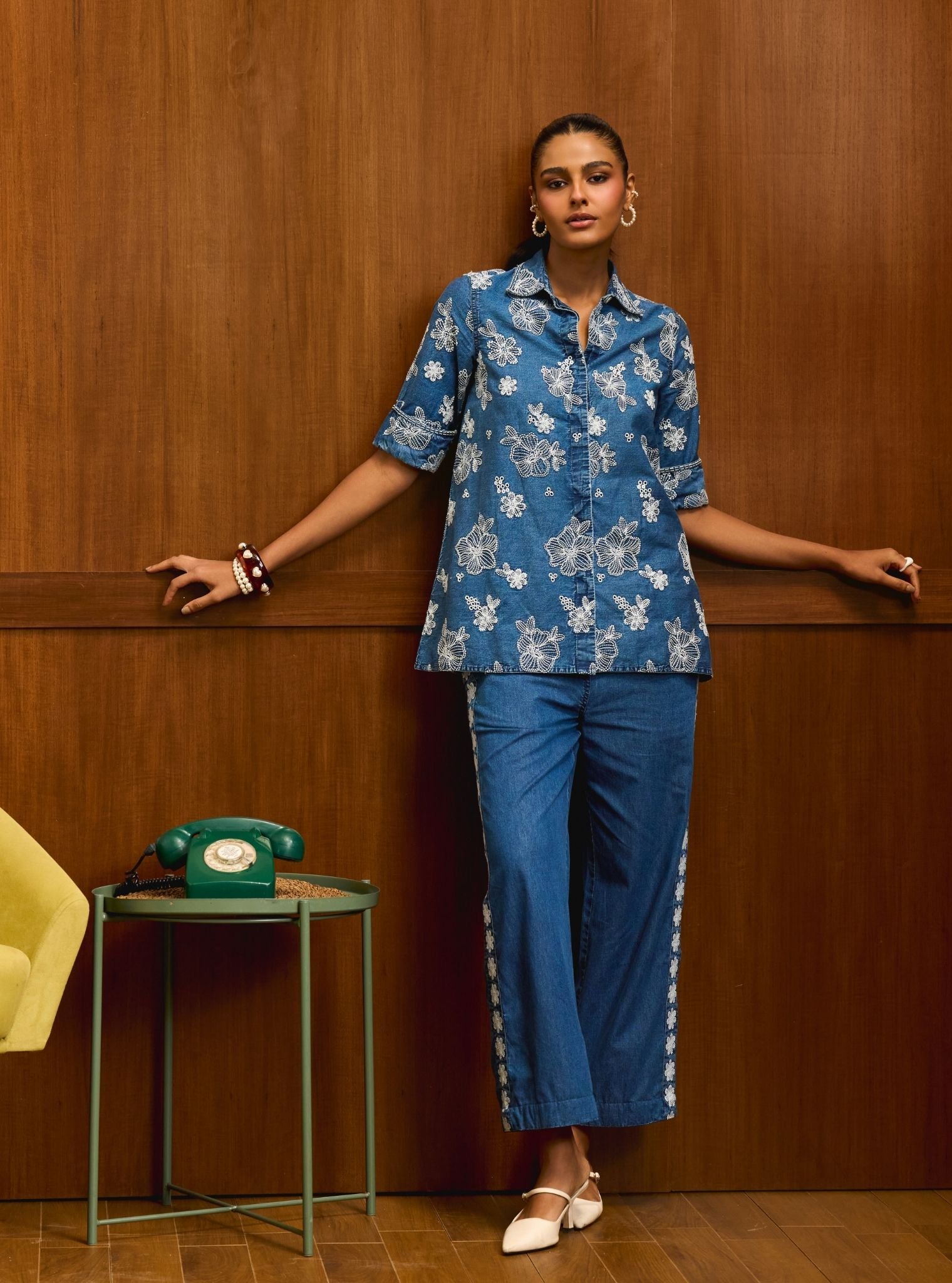 Tavi Denim Shirt Set