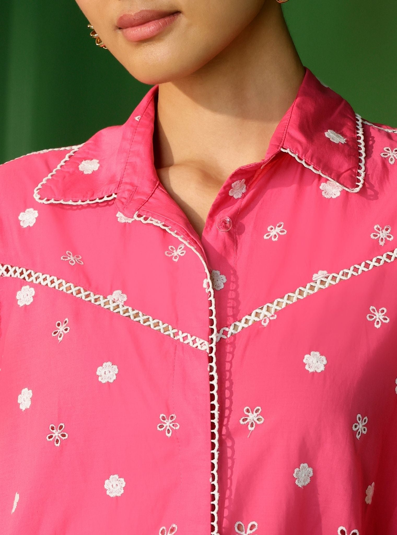 Blaine Supima Cotton Fuschia Shirt