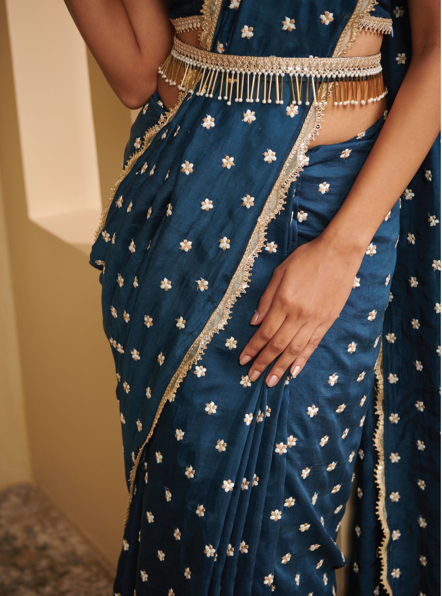 Avana Silk Navy Saree