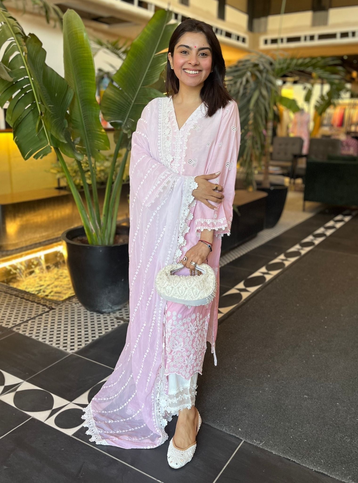 Shae Supima Cotton Pink Kurta Set