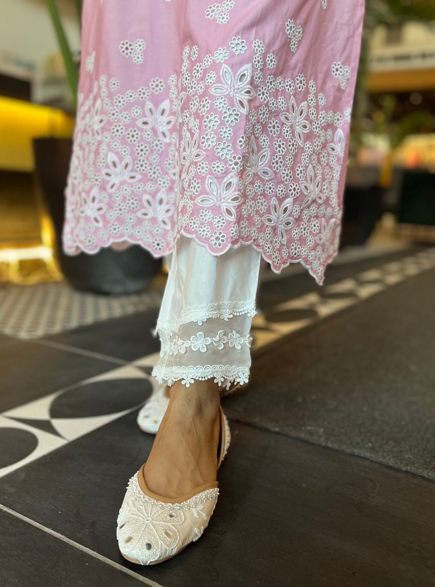 Shae Supima Cotton Pink Kurta Set