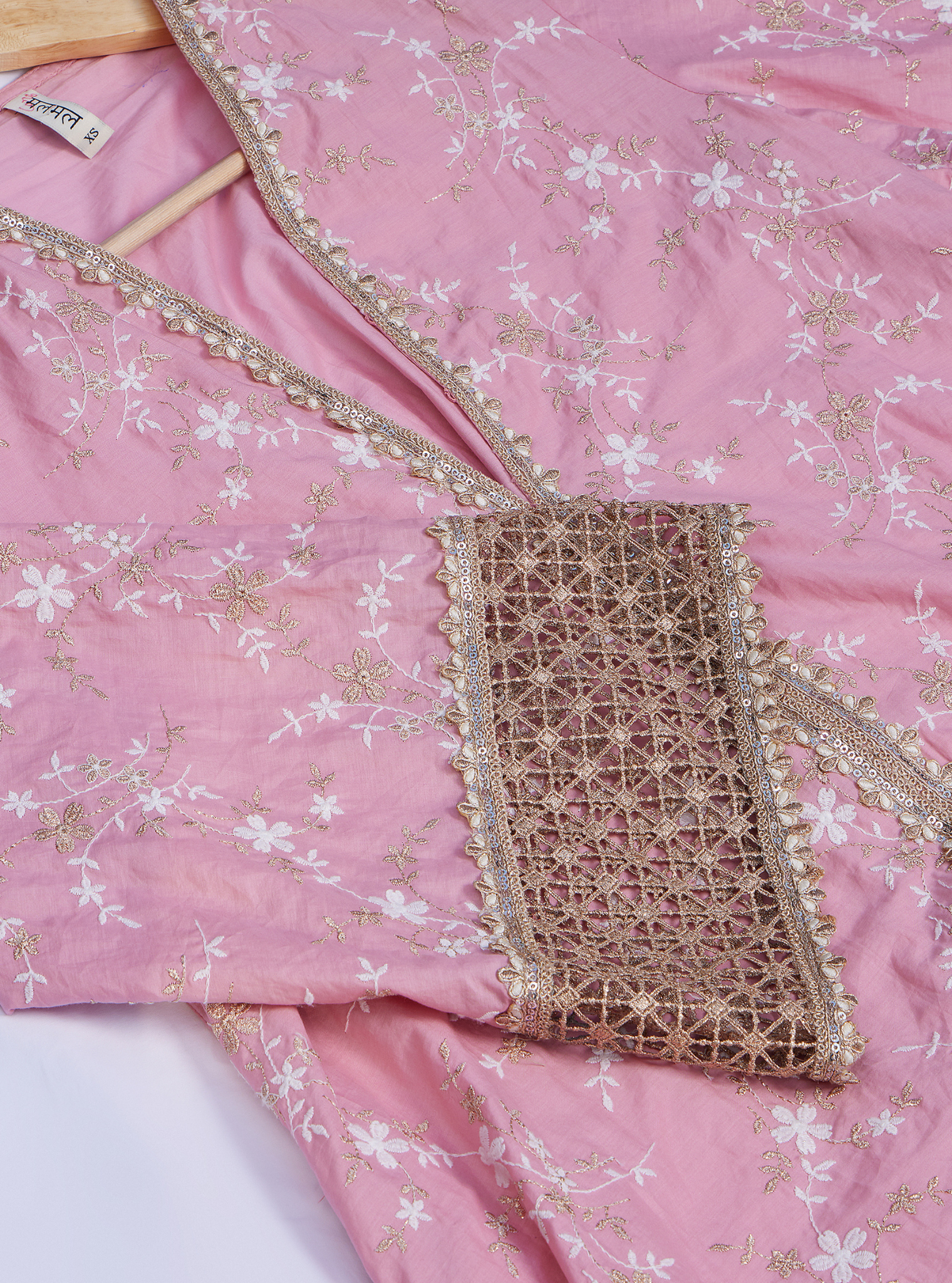 Avira Supima Cotton Pink Kurta Set