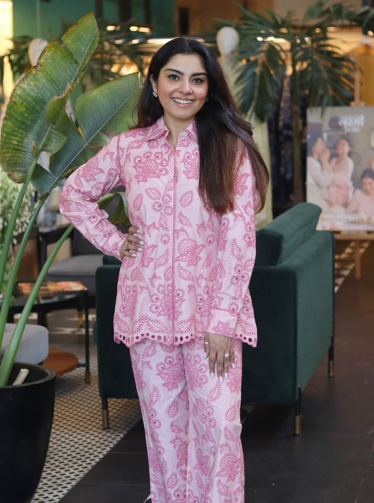 Sasha Supima Cotton Light Pink Co-ord Set