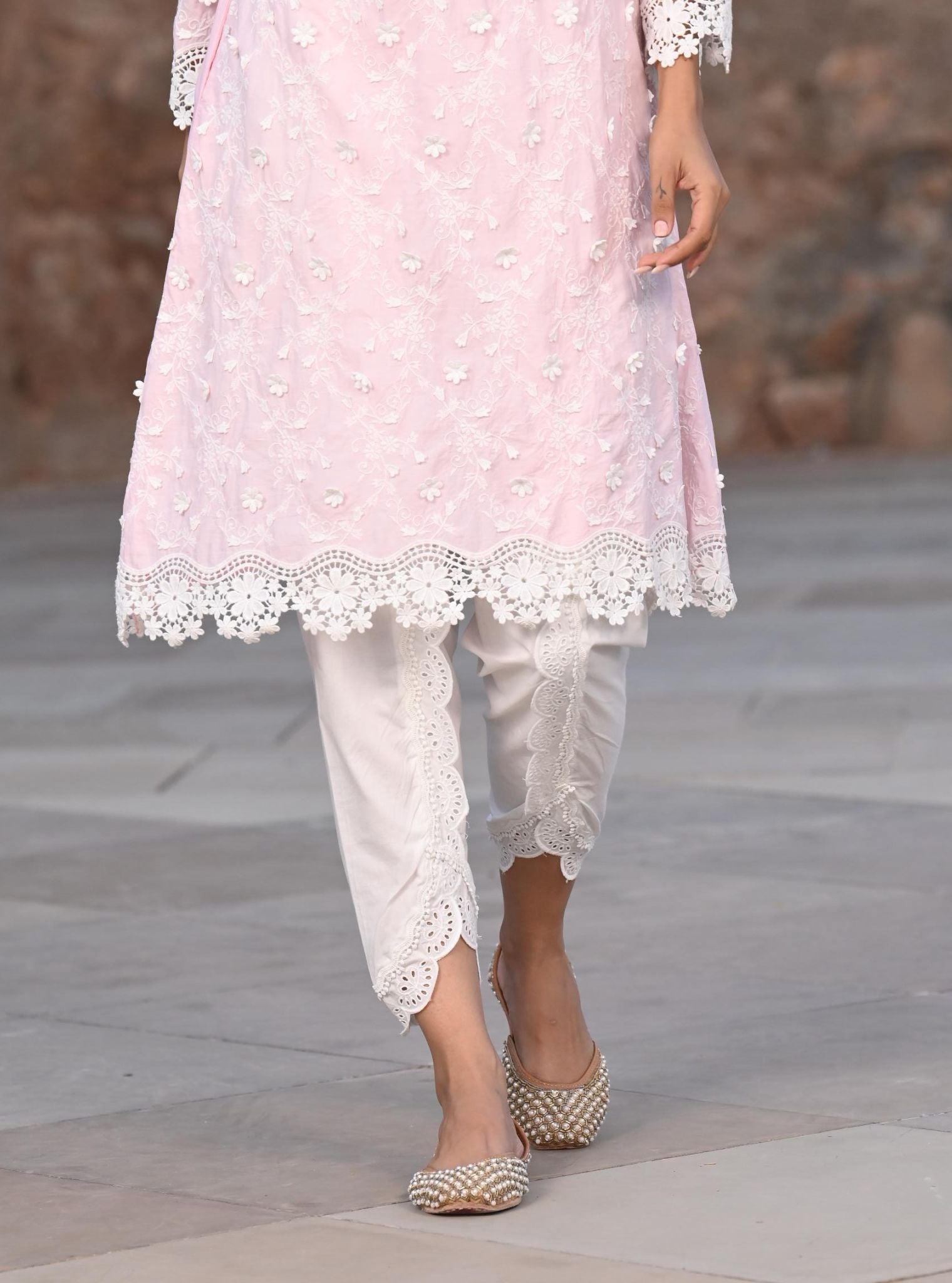 Baybreeze Supima Cotton Pink Kurta Set