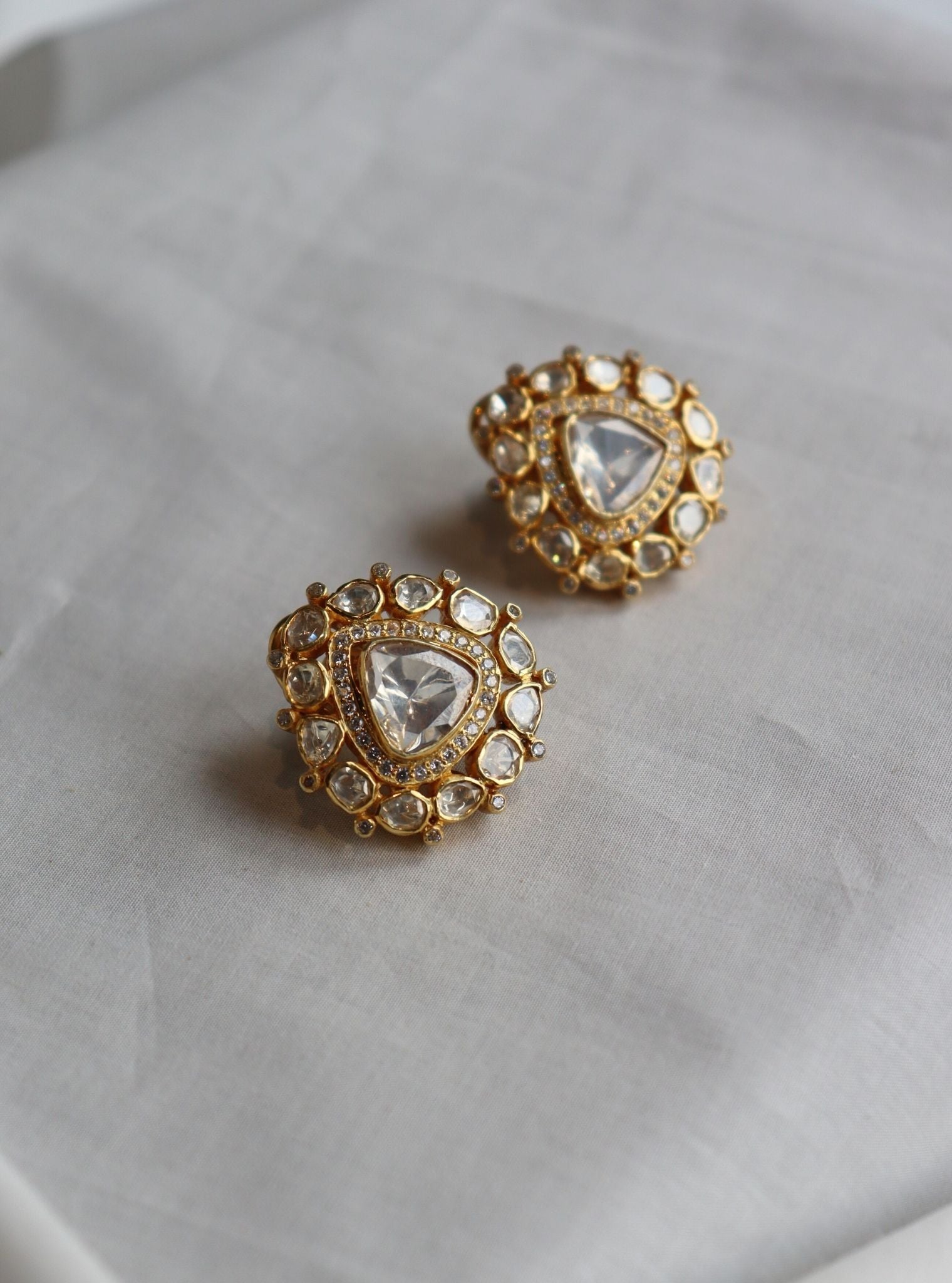 Pure Silver Rani Studs