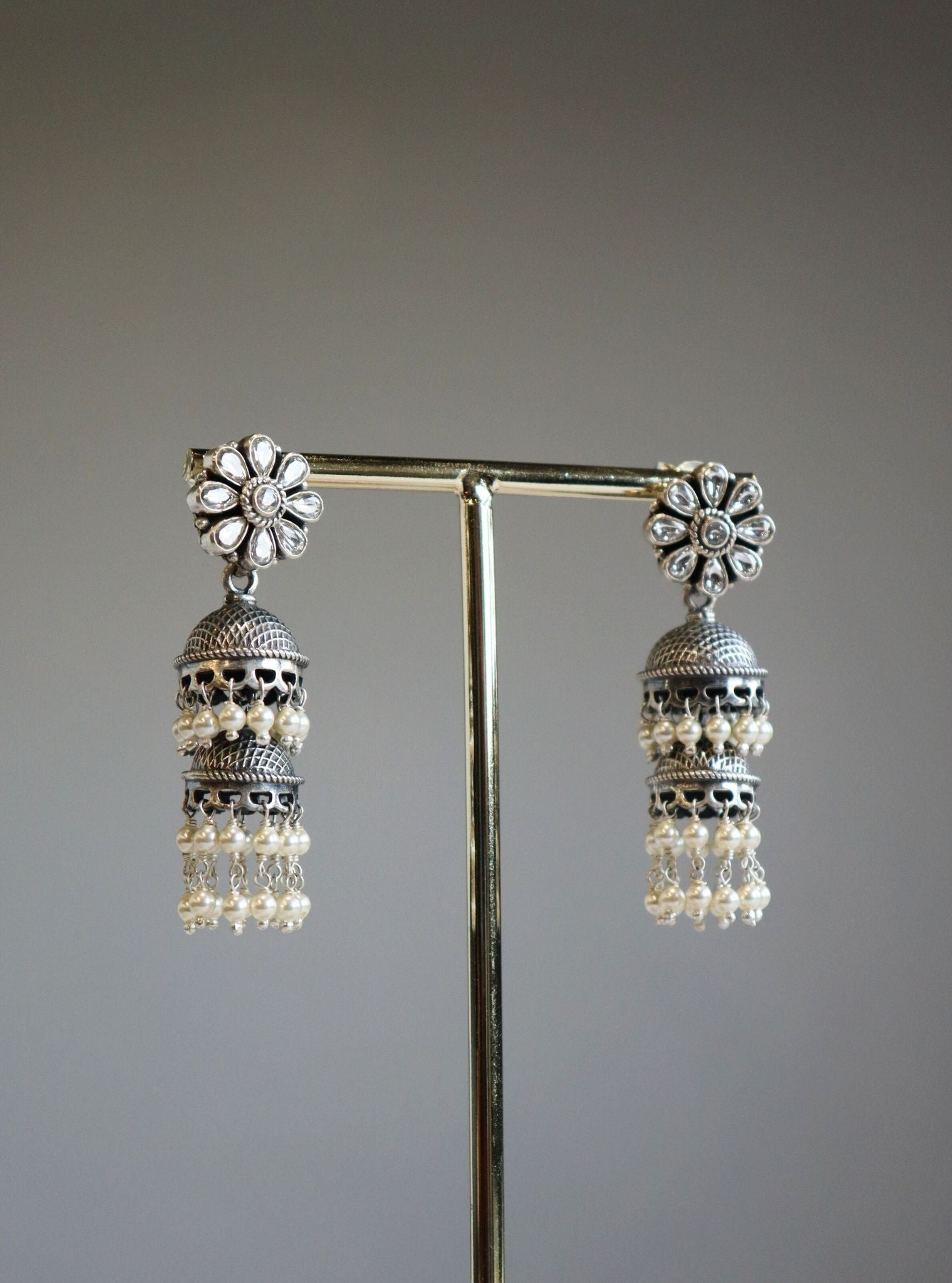 Pure Silver Zaya Jhumki