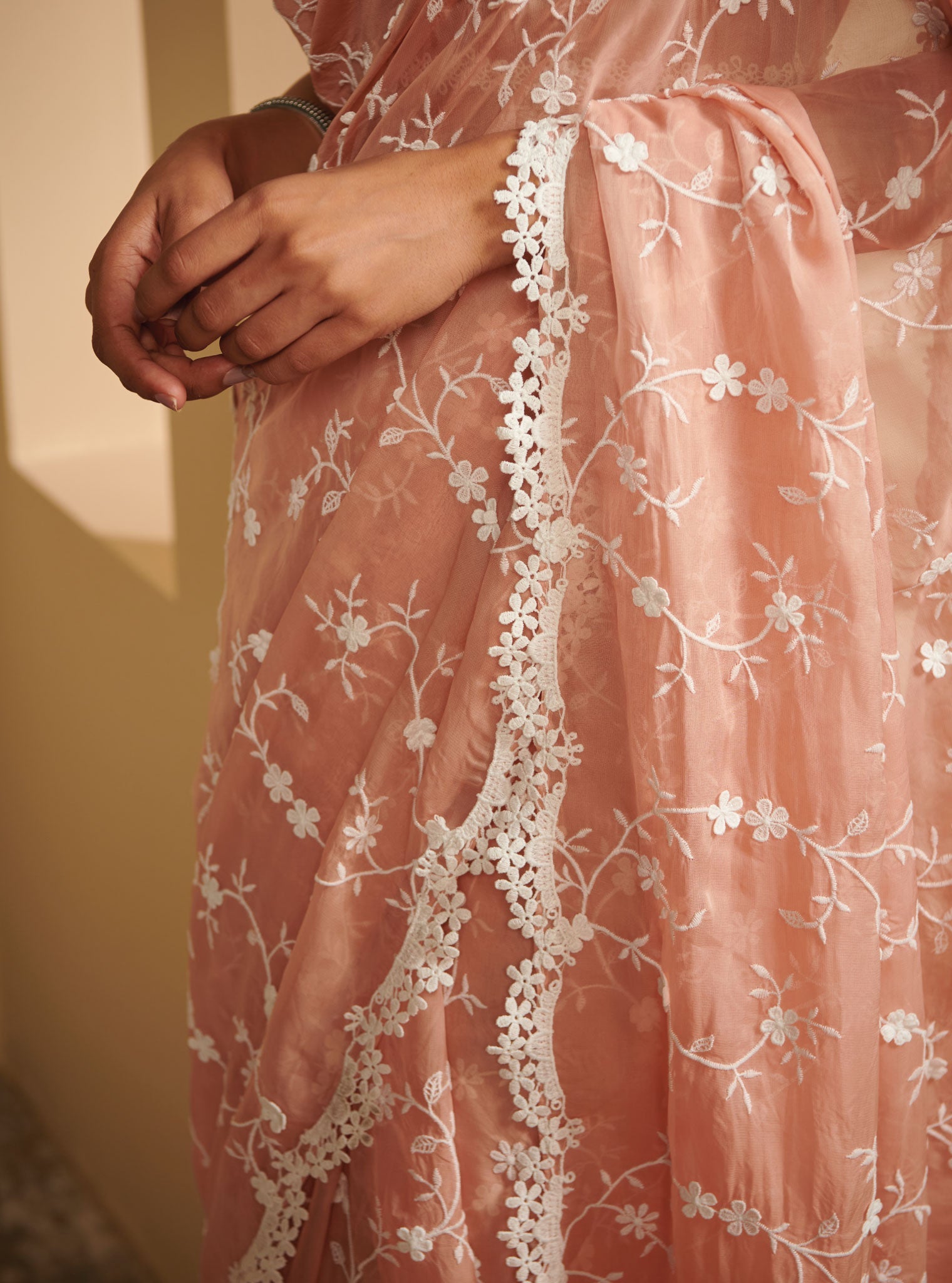 Satika Organza Rose Saree