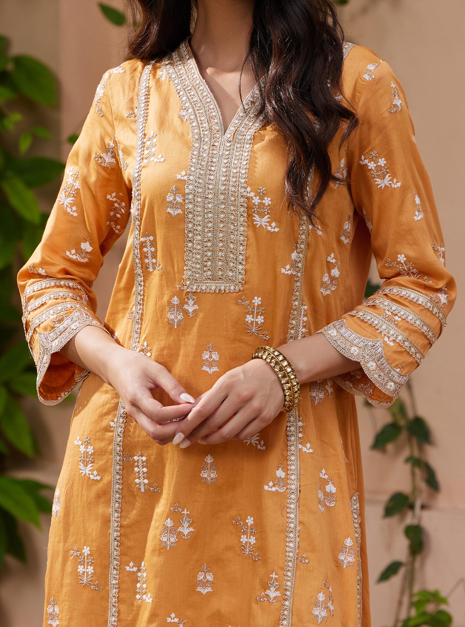 Nimisa Pima Orange Kurta Set