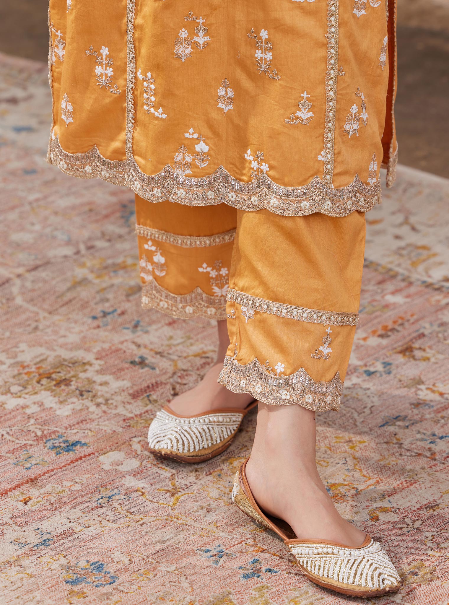 Nimisa Pima Orange Kurta Set