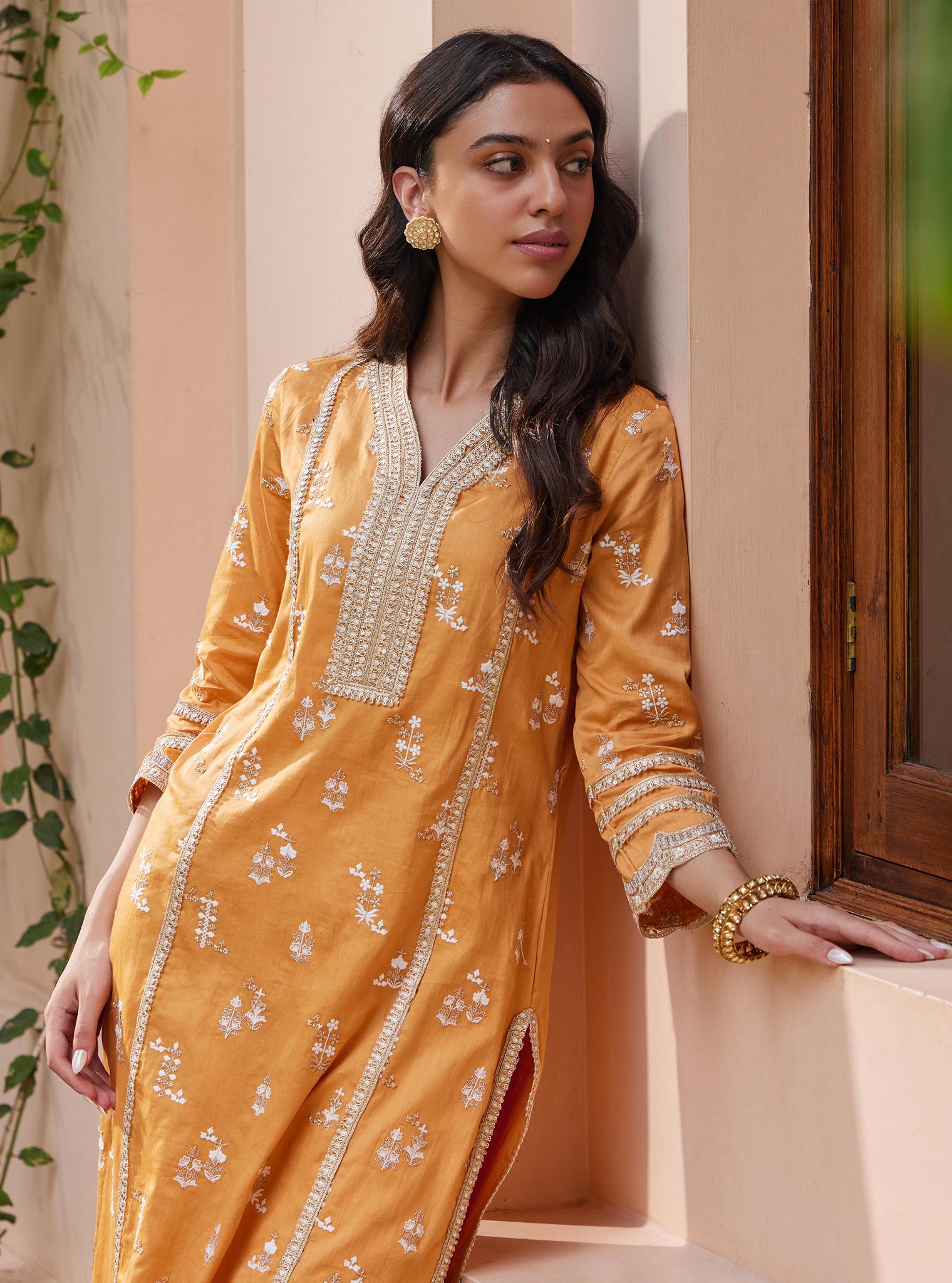 Nimisa Pima Orange Kurta Set