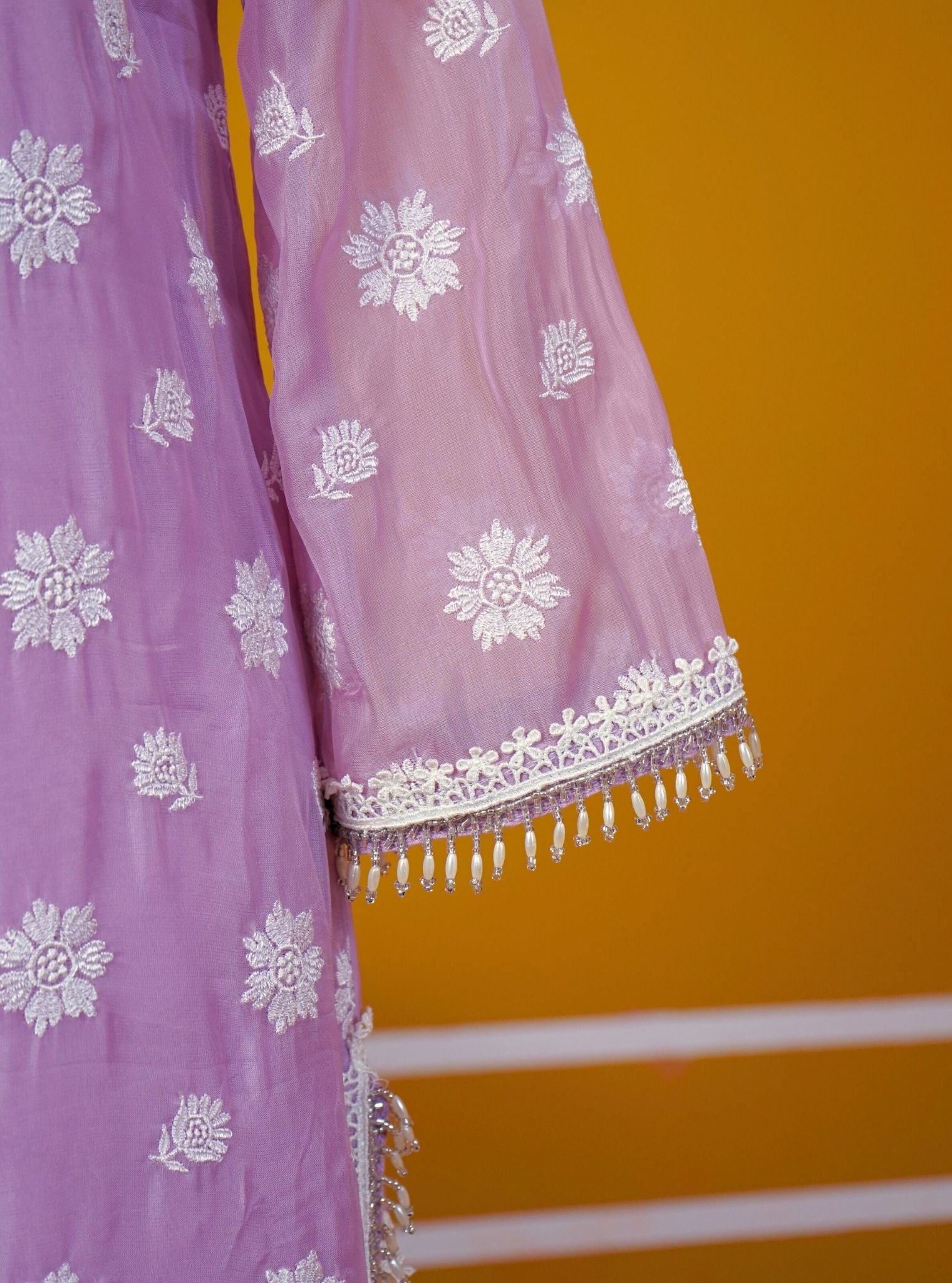 Hariette Organza Lilac Kurta Set